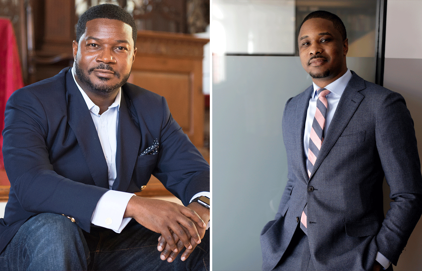 Jonathan Walton (left) and Brandon Terry want Americans to consider challenging facets of Martin Luther King Jr.’s political thought.