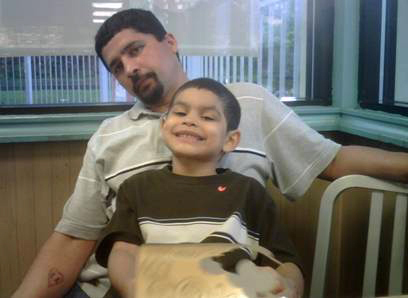 Ernesto Gonzalez, Jr., and his son, Giovanni.