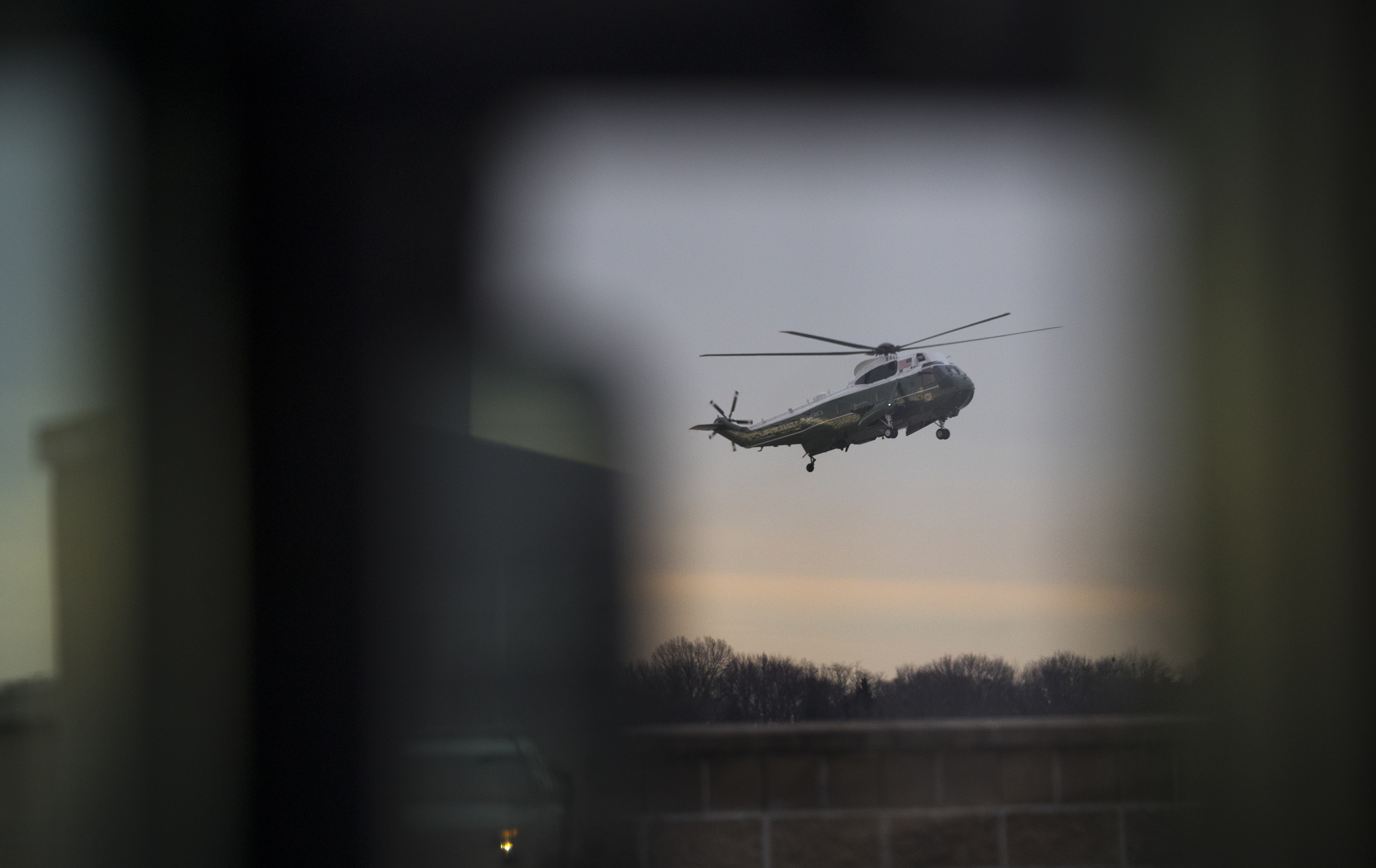 Trump arrived at Dover Air Force Base, Del., on Feb. 1 to meet with the family of a Navy SEAL killed during an operation in Yemen.