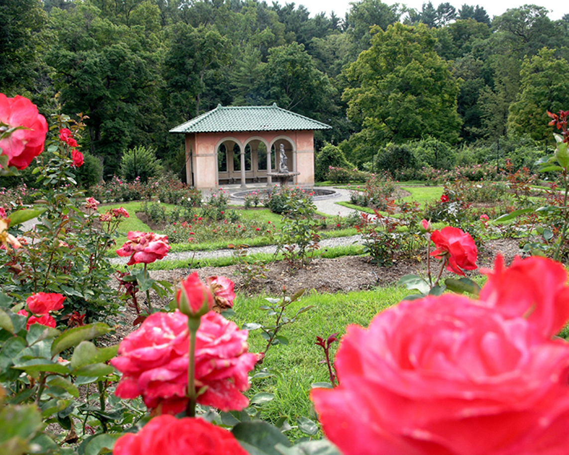 Gardens at the Vanderbilt Mansion National Historic Site.