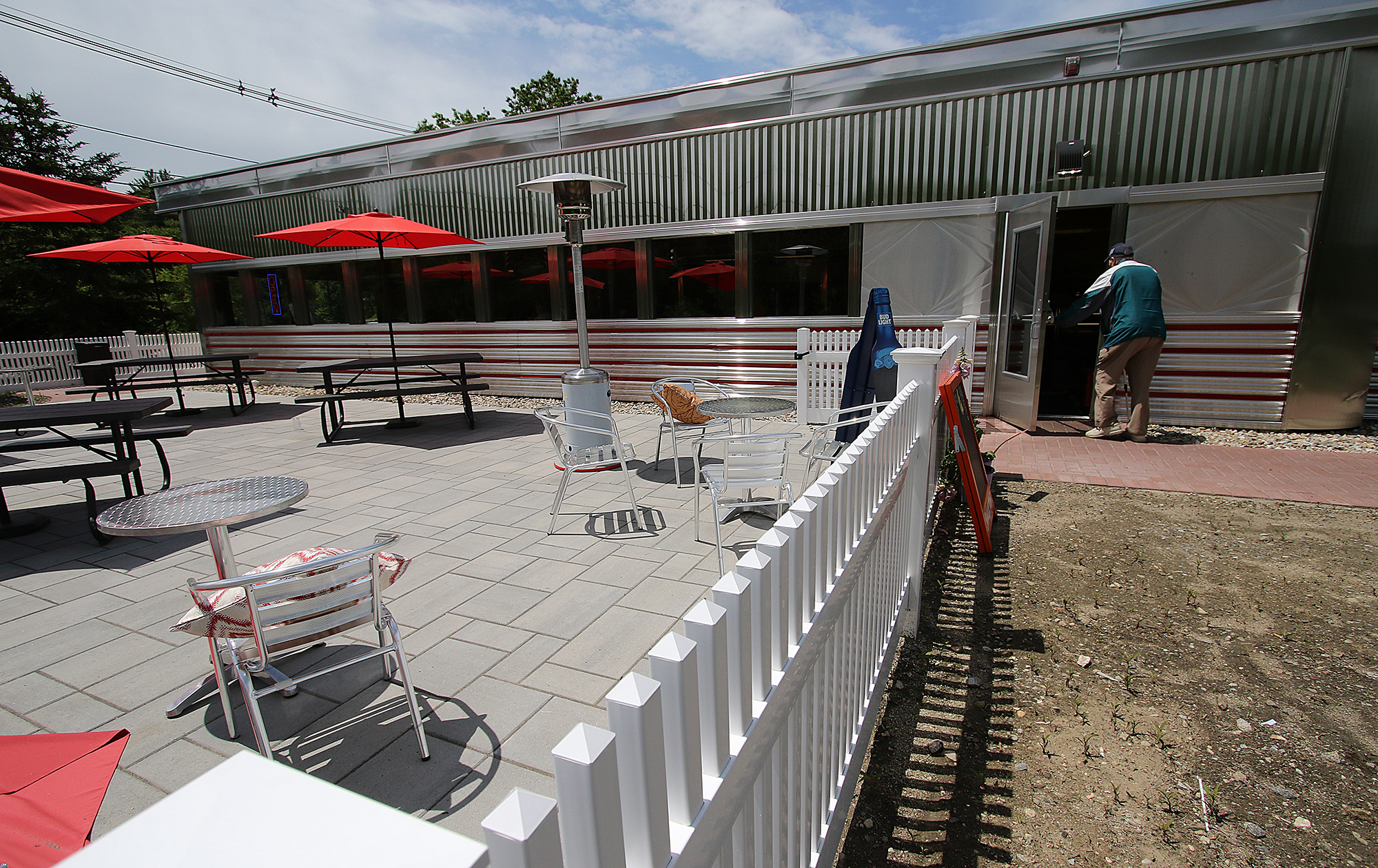 Marybeth Shanahan served as general contractor during the renovation, which added an outdoor patio.