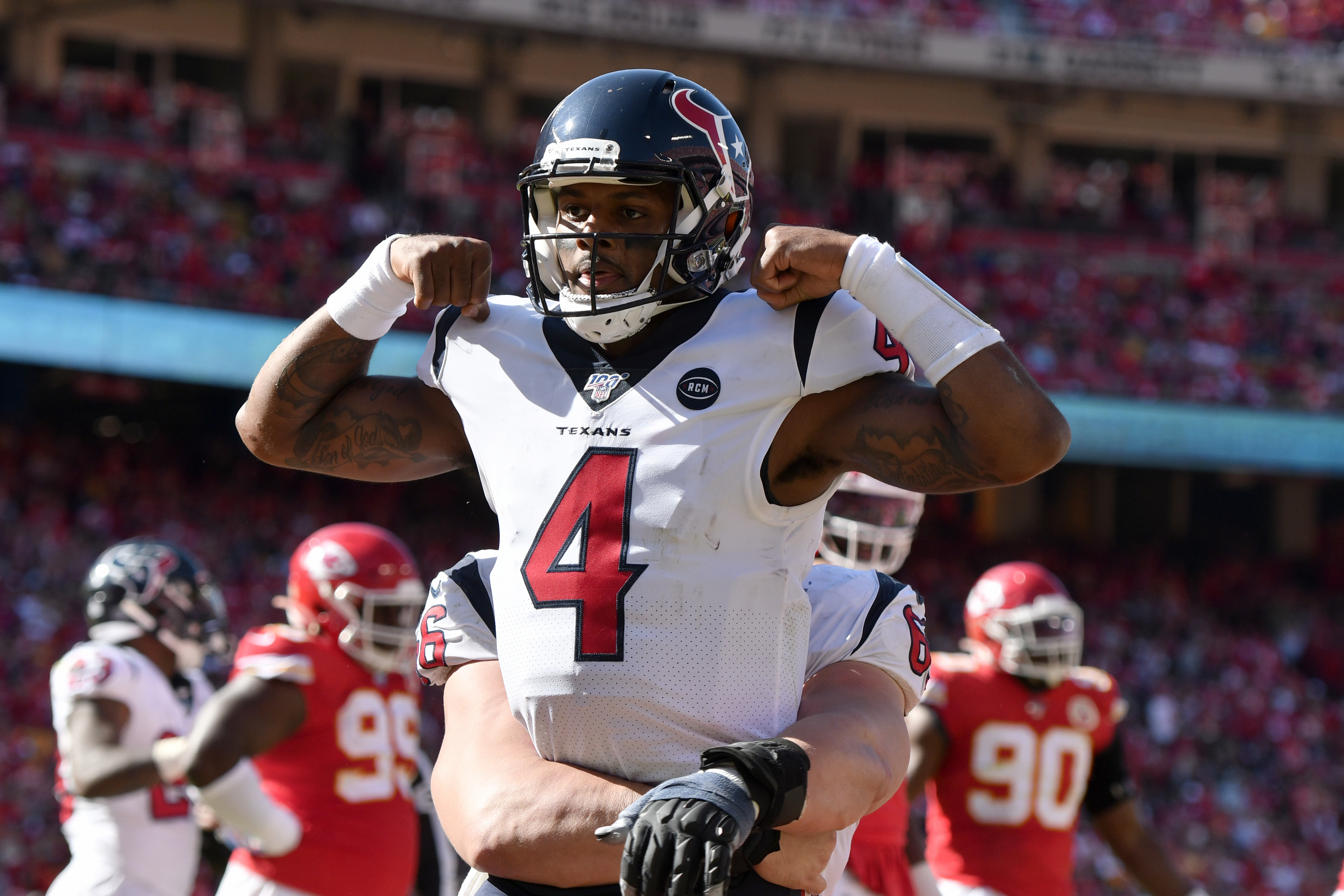With Patrick Mahomes sidelined for a few weeks, could Deshaun Watson and the Texans be a threat to the Patriots in the AFC?