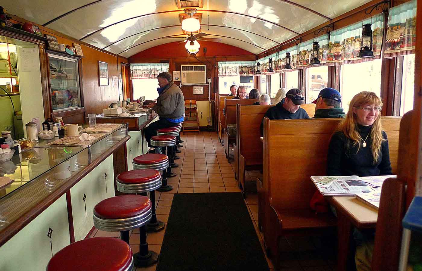 The Littleton Diner is a beautifully restored 1940 Sterling diner.