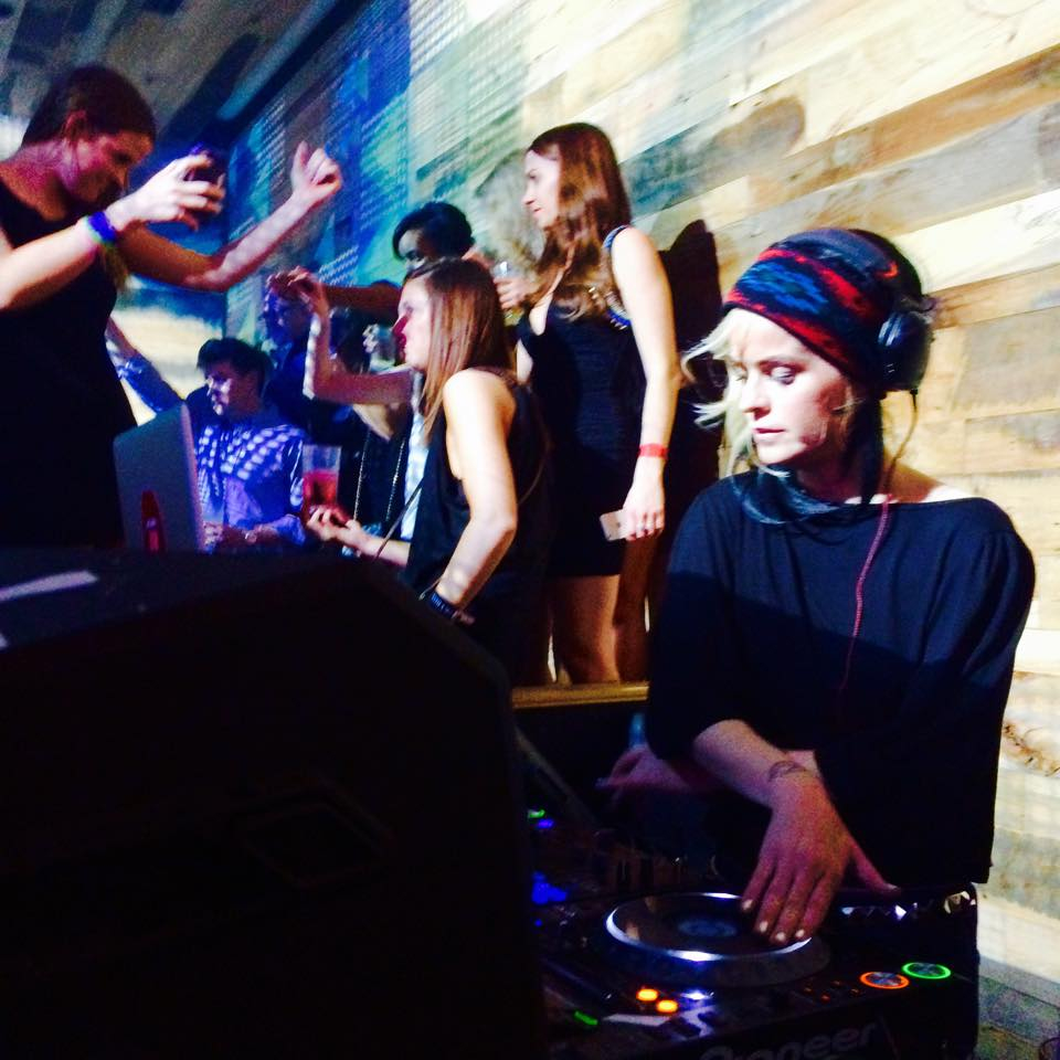 Actress Taryn Manning DJing at El Hefe in Scottsdale.