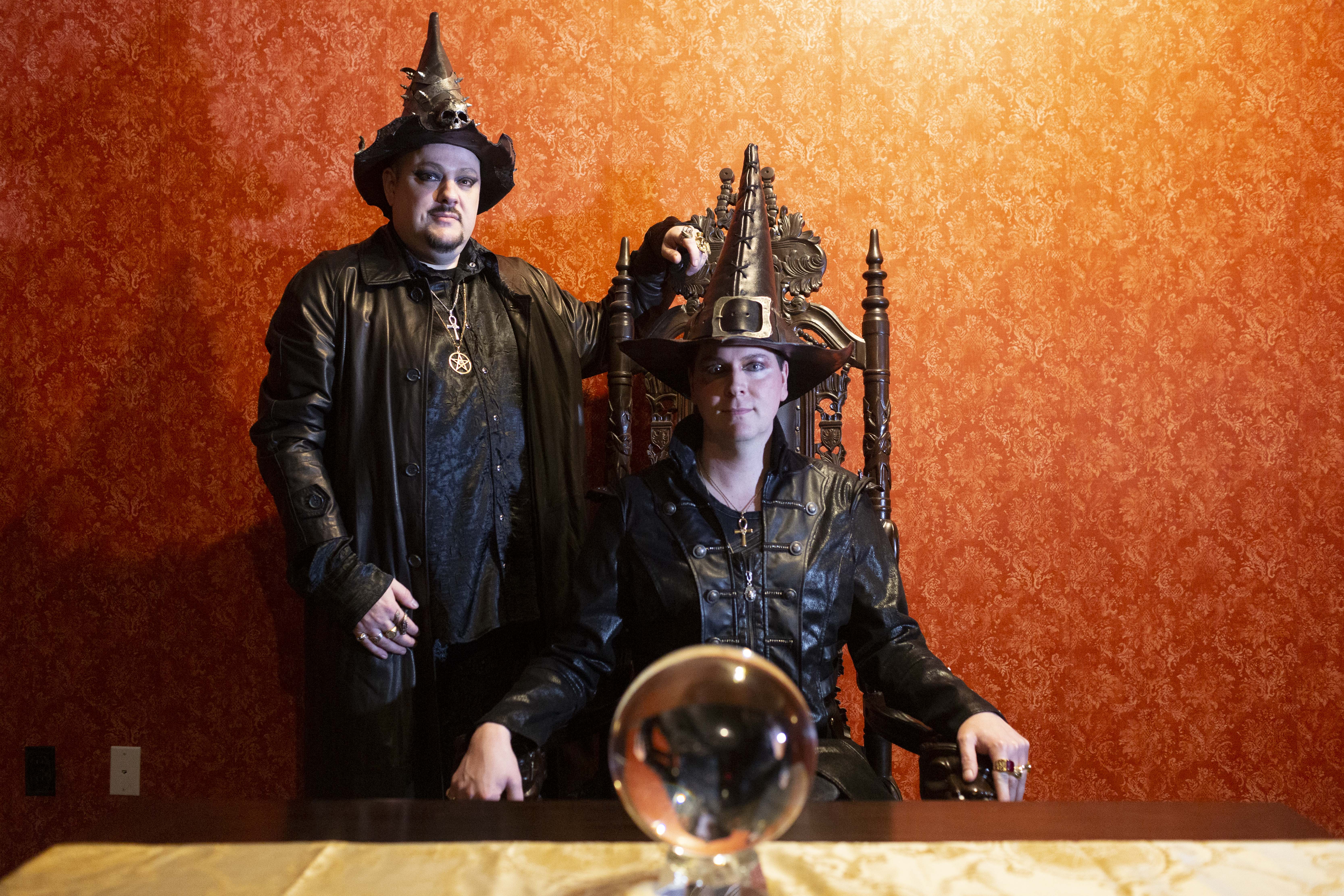 Warlocks Brian Cain (left) and Christian Day operate an empire of witch-related enterprises in Salem and New Orleans.