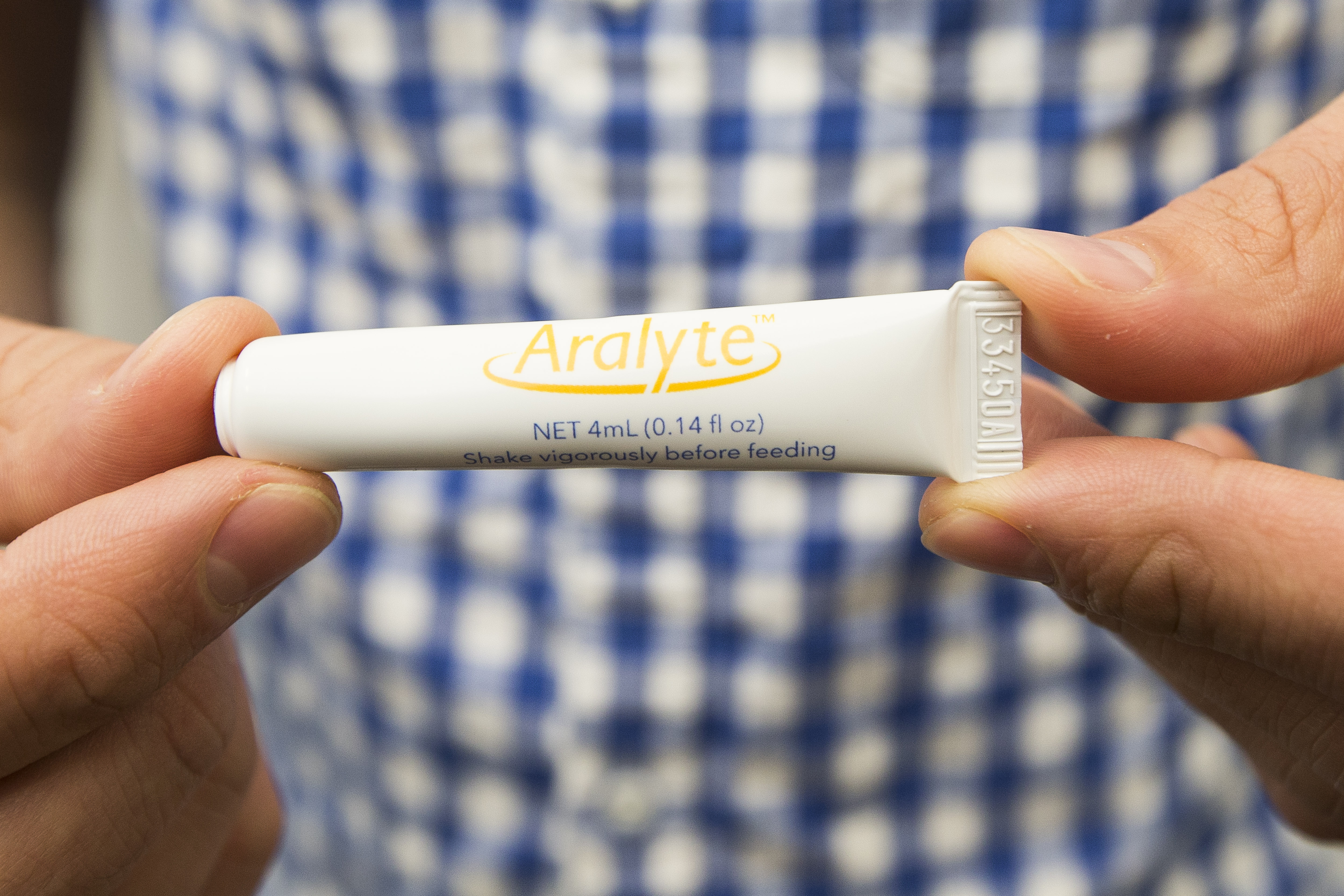 Aralyte vials include peanut allergens to help prevent babies from becoming allergic.