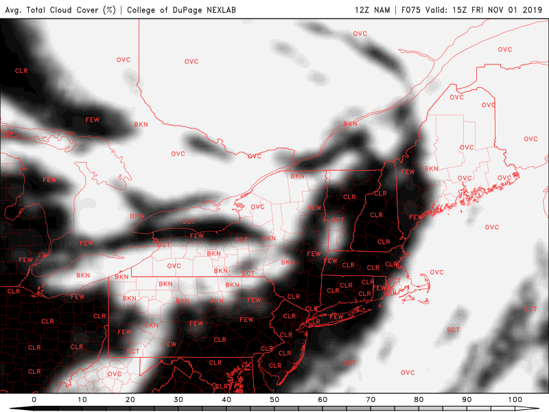 Skies will rapidly clear Friday morning after a few early showers.
