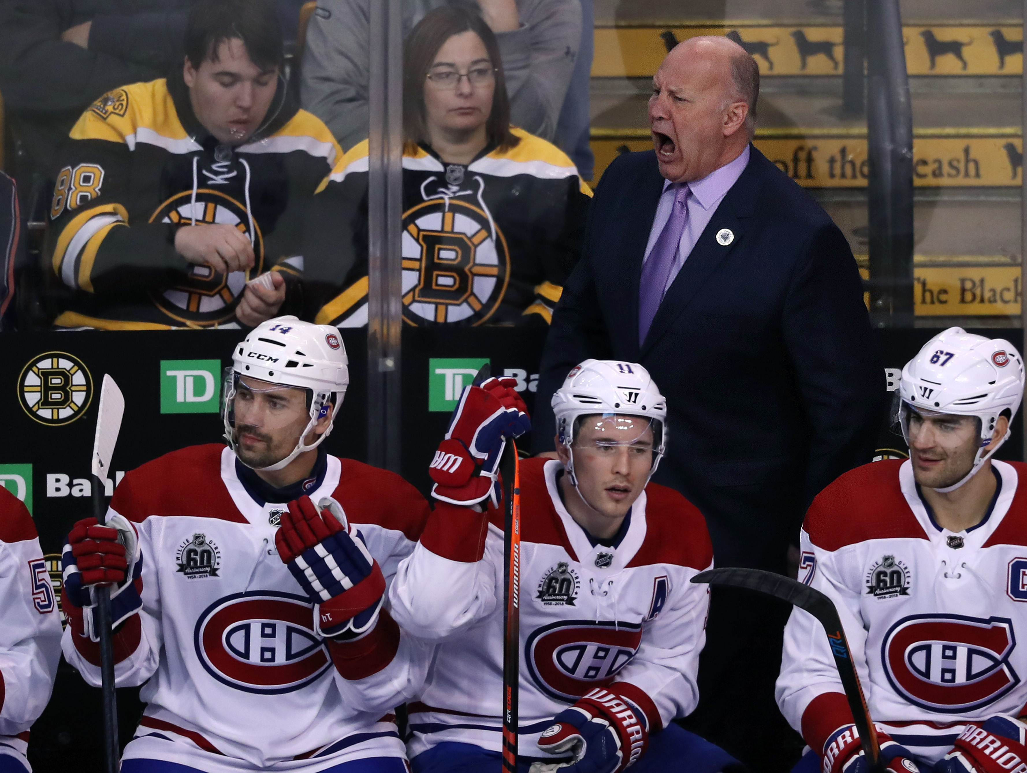There was little former Bruins head coach Claude Julien, now with the Canadiens, could do or say to fire up Montreal’s bench after giving up a second-period goal.