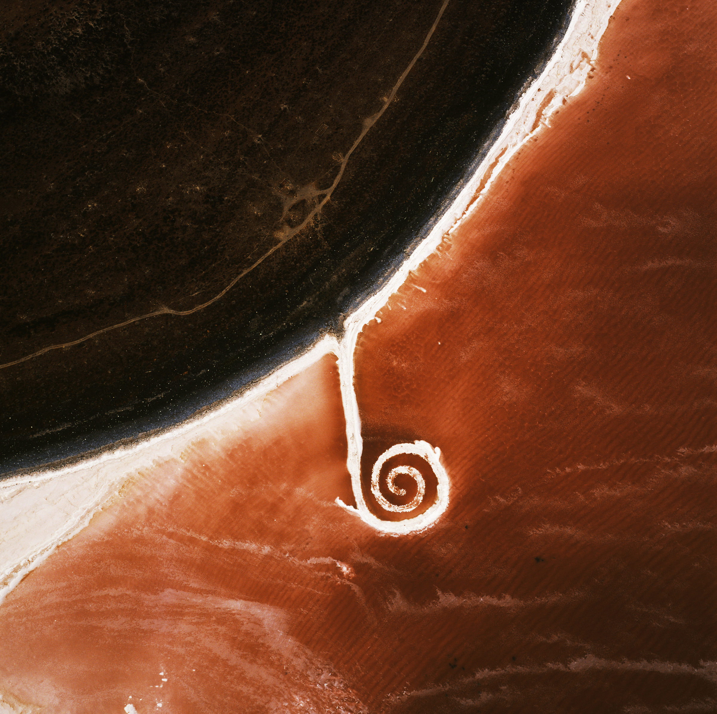 Robert Smithson’s “Spiral Jetty.”