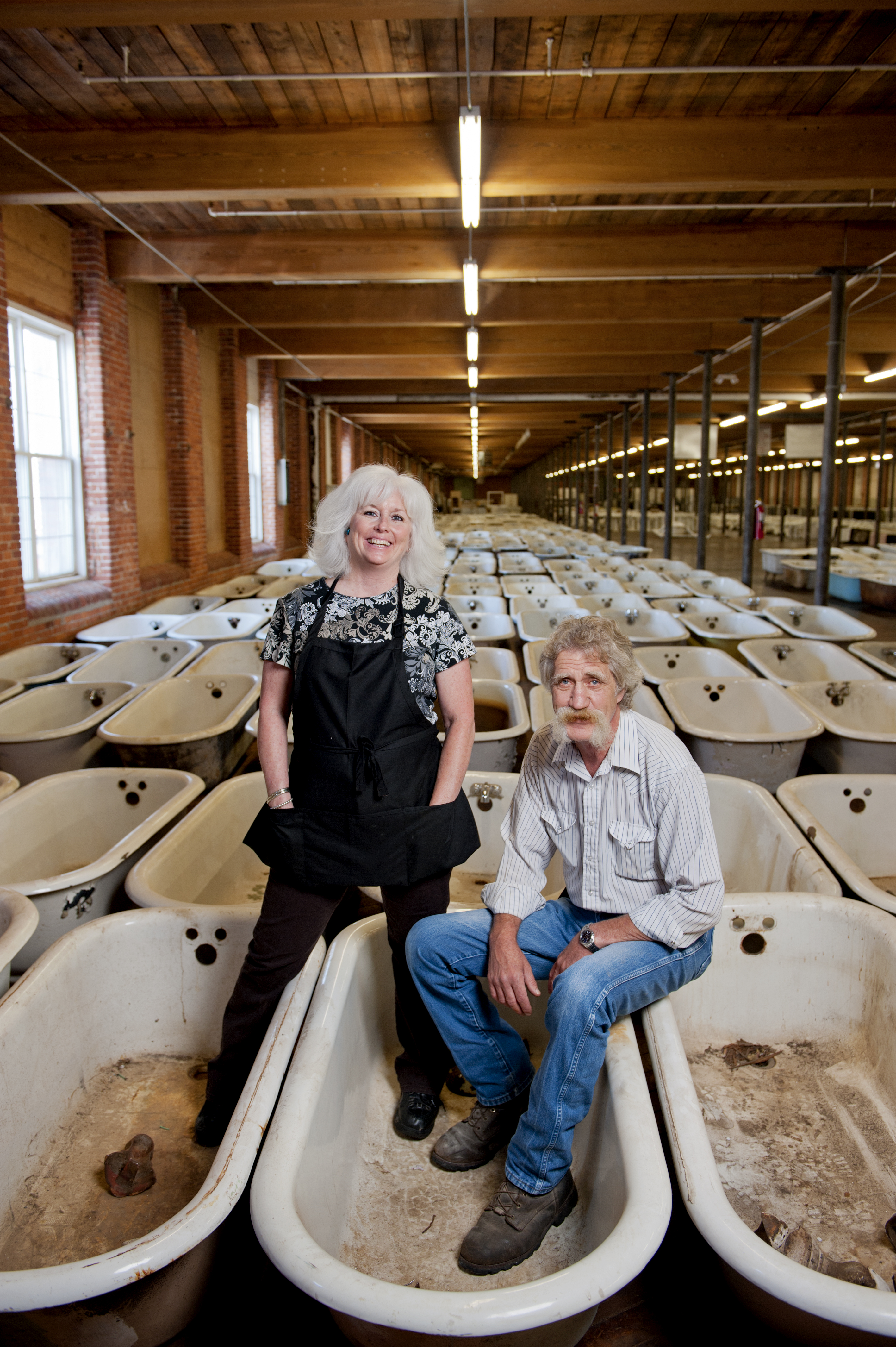 SOUP TO NUTS Harry and Jeanine James own New England Demolition and Salvage in New Bedford; their inventory includes items both decorative and practical, from radiators and shutters to 6,000 doors.