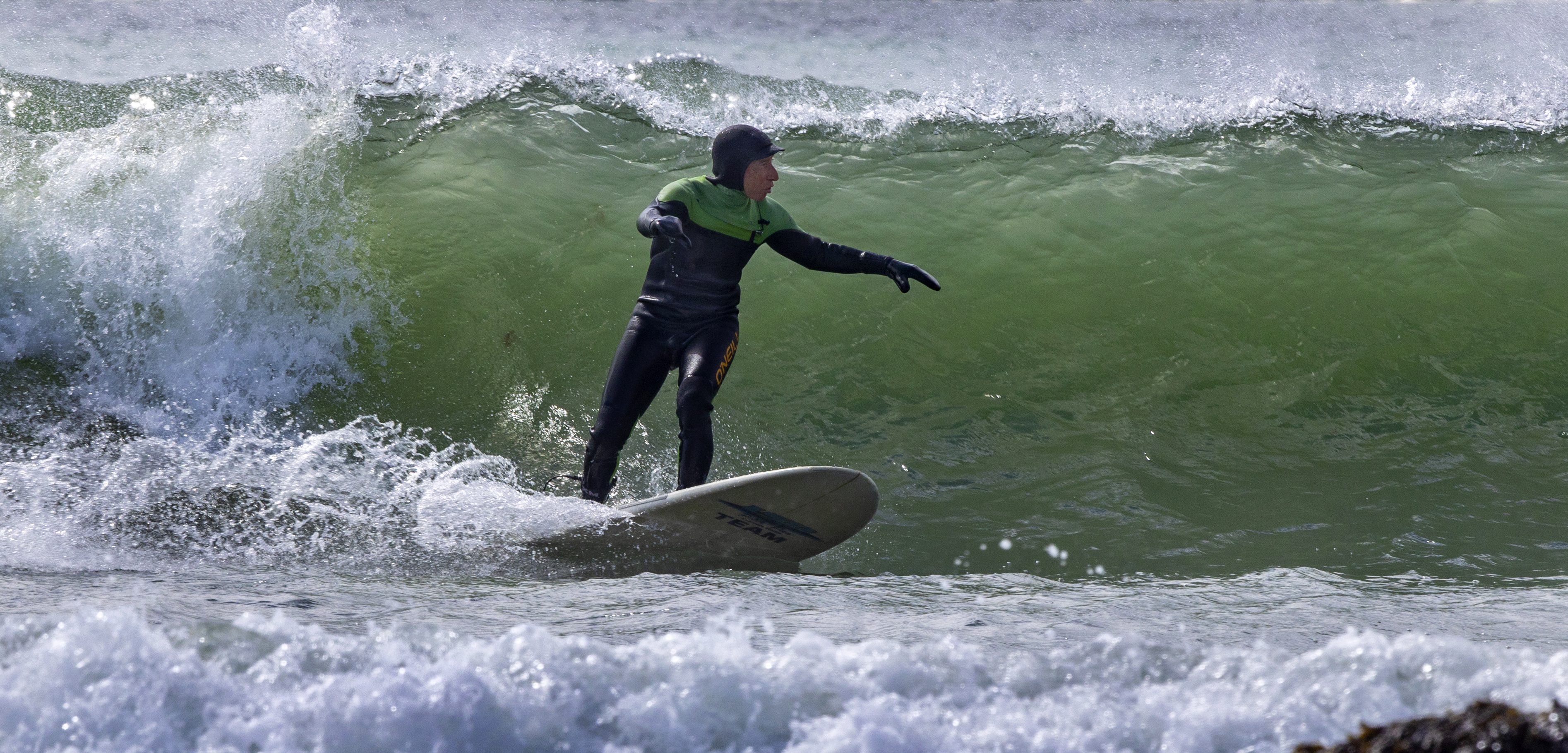 “It’s an anti-social sport,” says 70-year-old Peter Panagiotis, better known as Peter Pan. “The object with surfing is you want to surf by yourself. It's like one wave, one person, that's the way it goes."