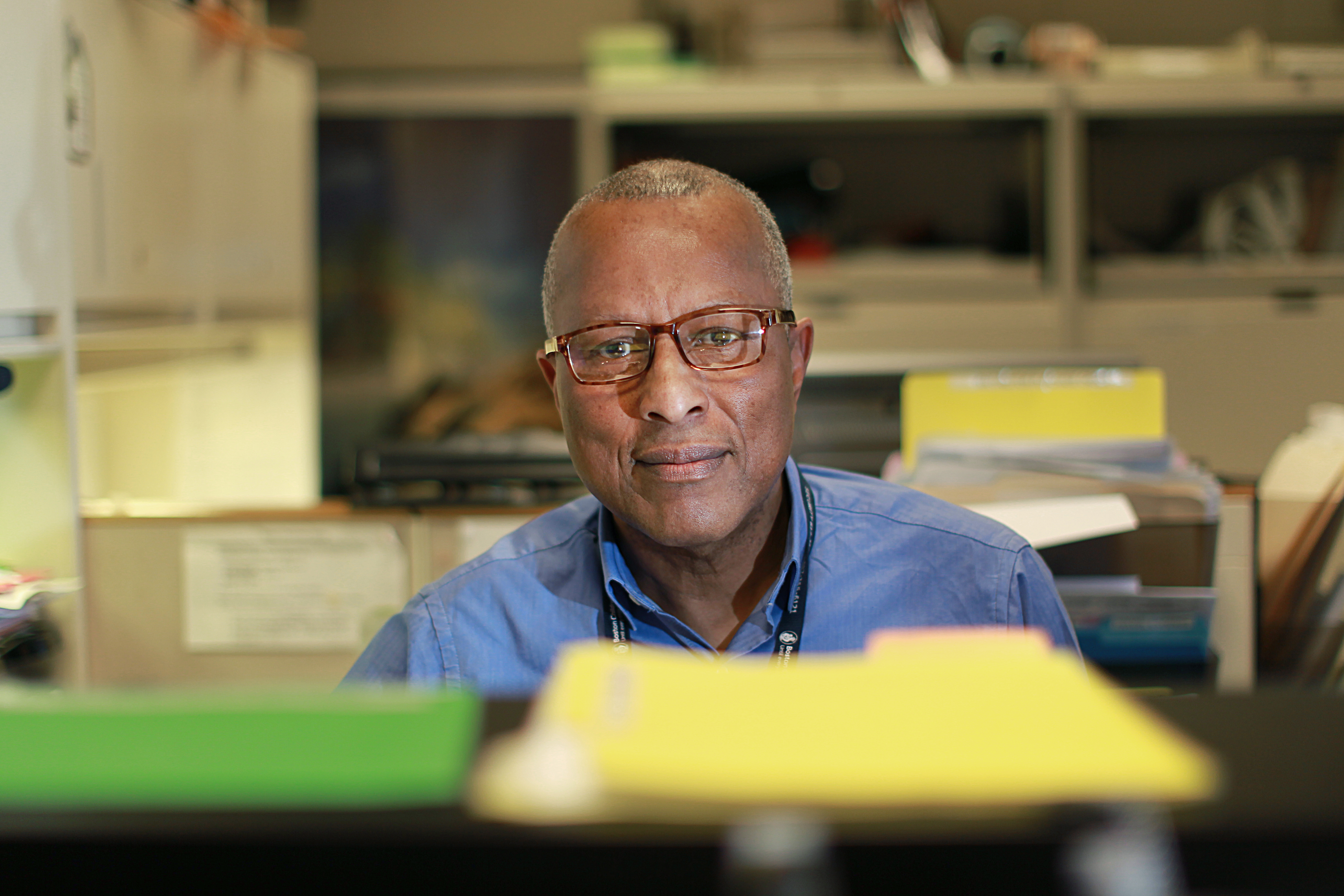 Paul Benford-Bruce retrained at an Operation A.B.L.E. program for workers 45 and older and is now a coordinator at Boston Children’s Hospital.