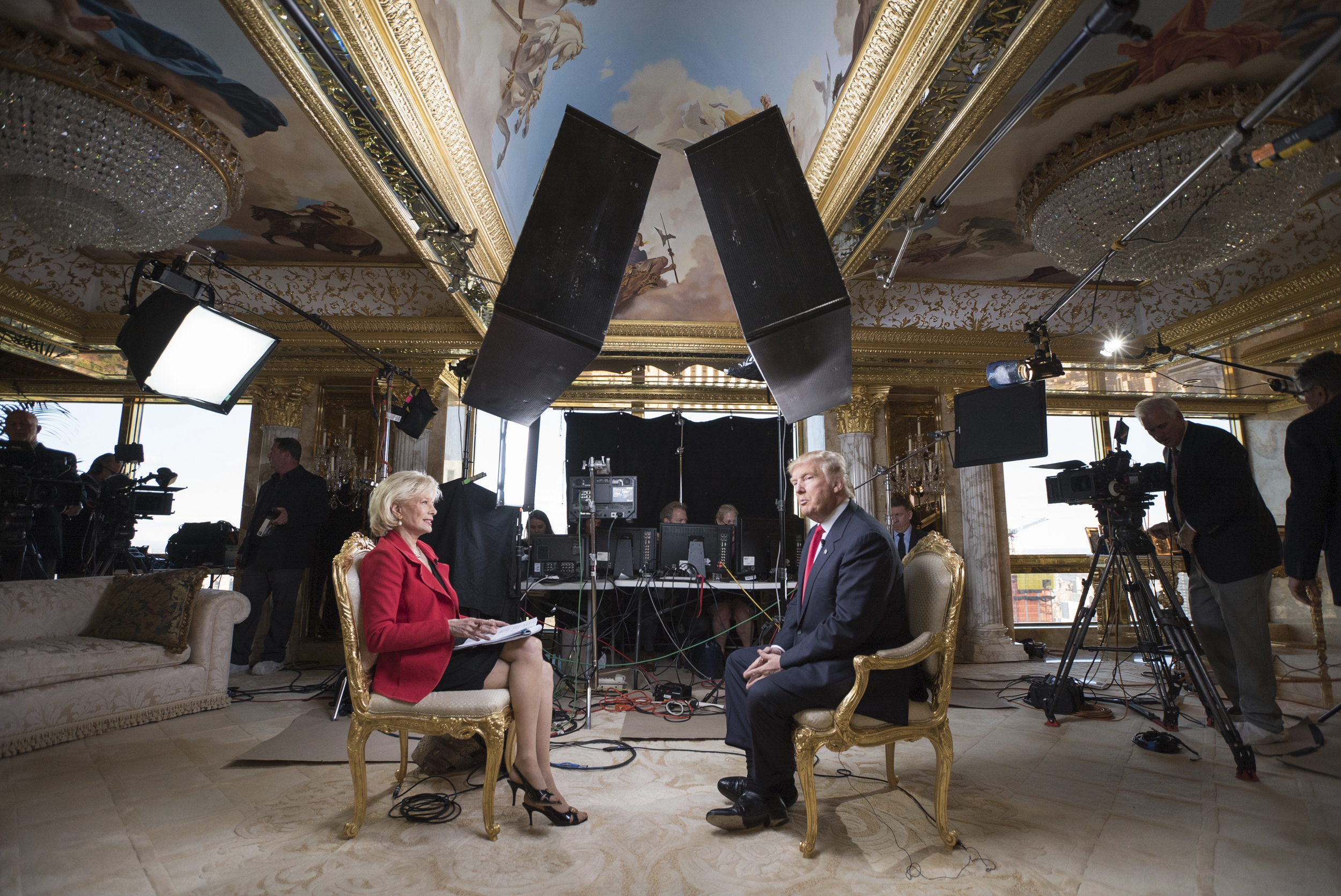 Lesley Stahl interviewed Donald Trump on “60 Minutes.”