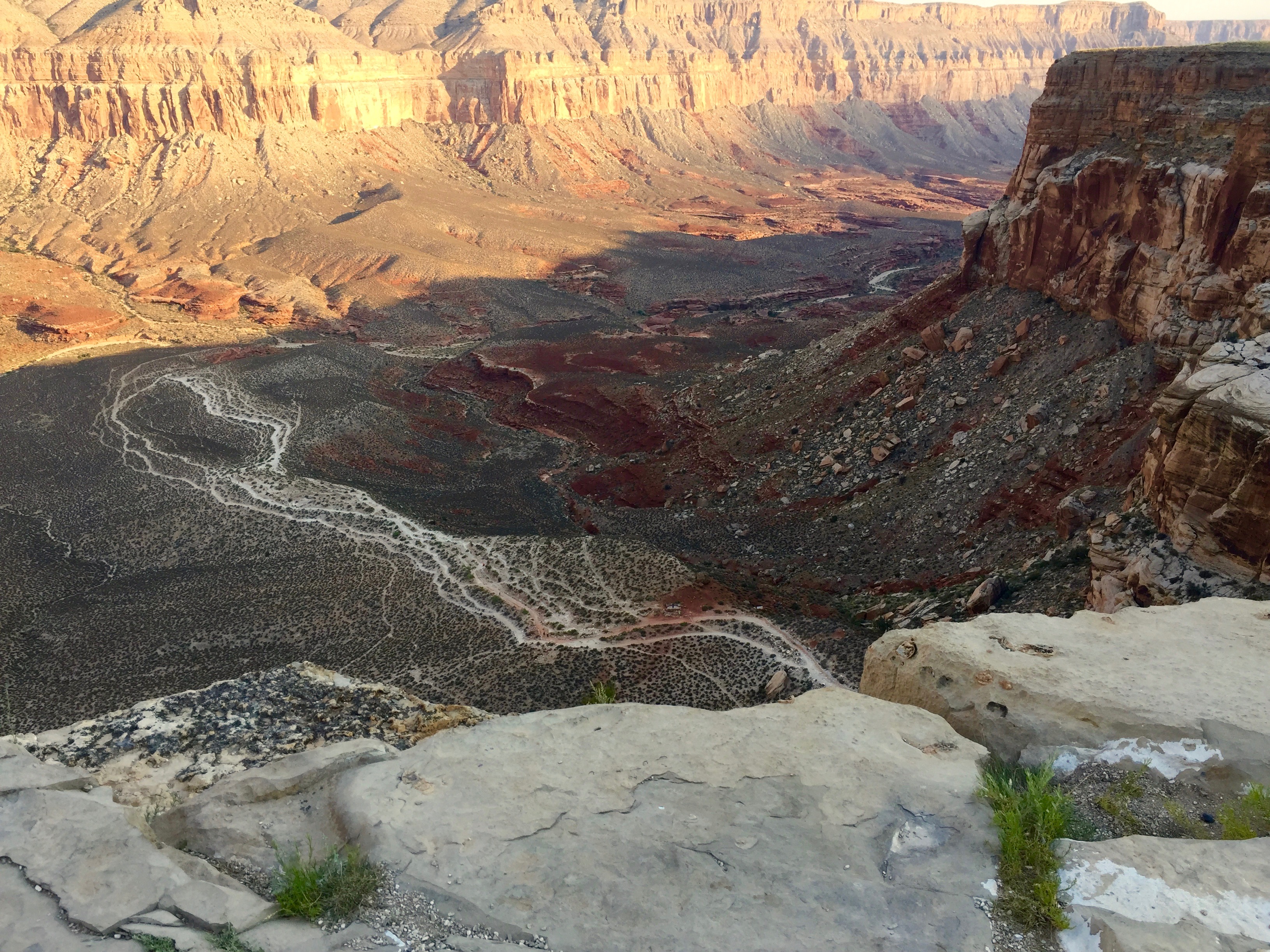 The journey into Havasu Canyon begins at the Hualapai Hilltop trailhead.