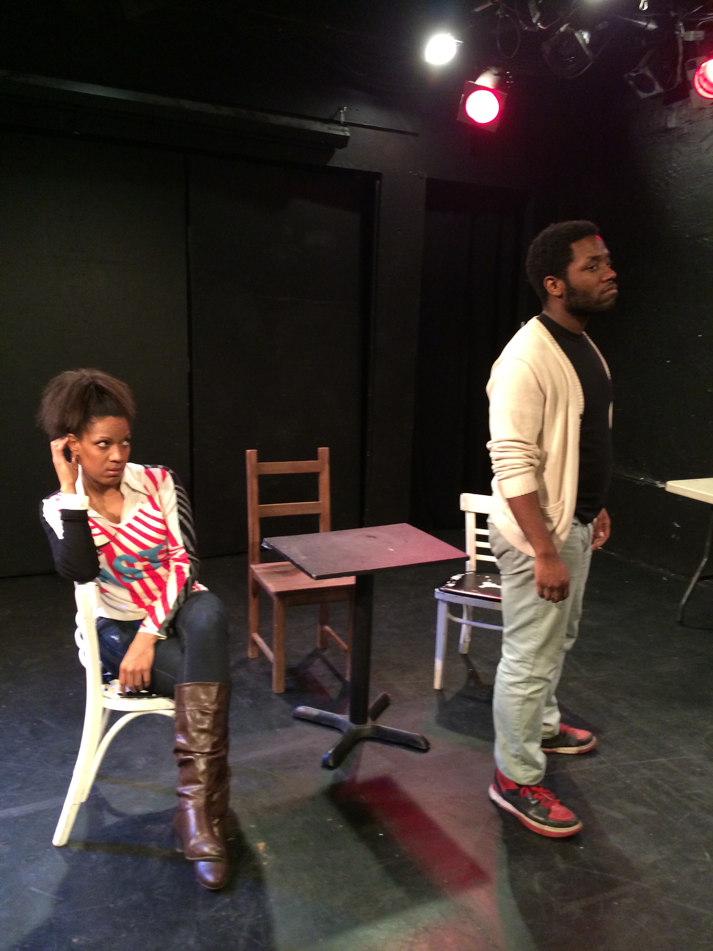 Tracey Conyer Lee and Chinaza Uche in Zoey Martinson’s “The Pitch.’’
