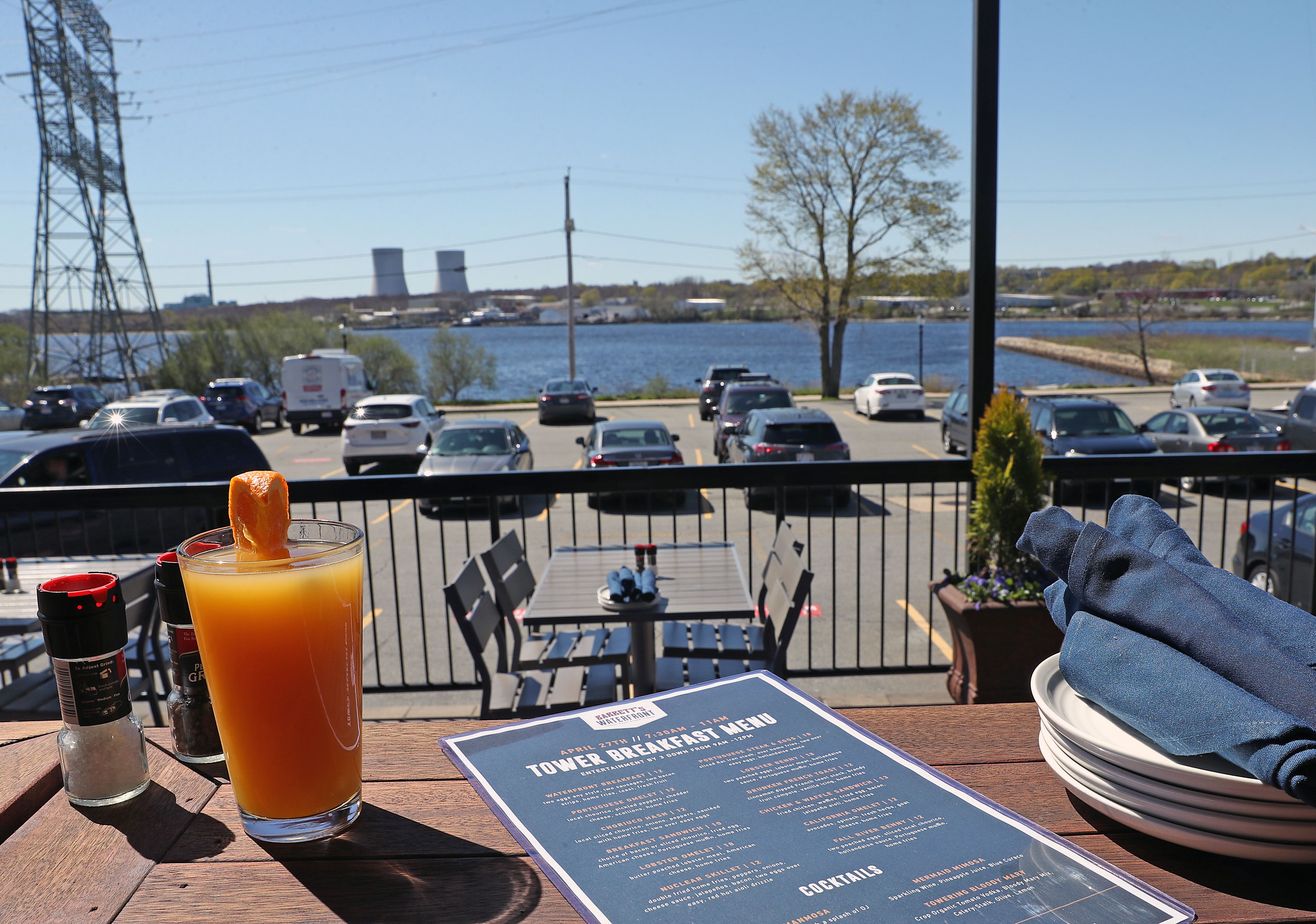 Barrett's Waterfront in Fall River is hosting a sold-out breakfast with special menu items and drinks for those who wish to watch the implosion.