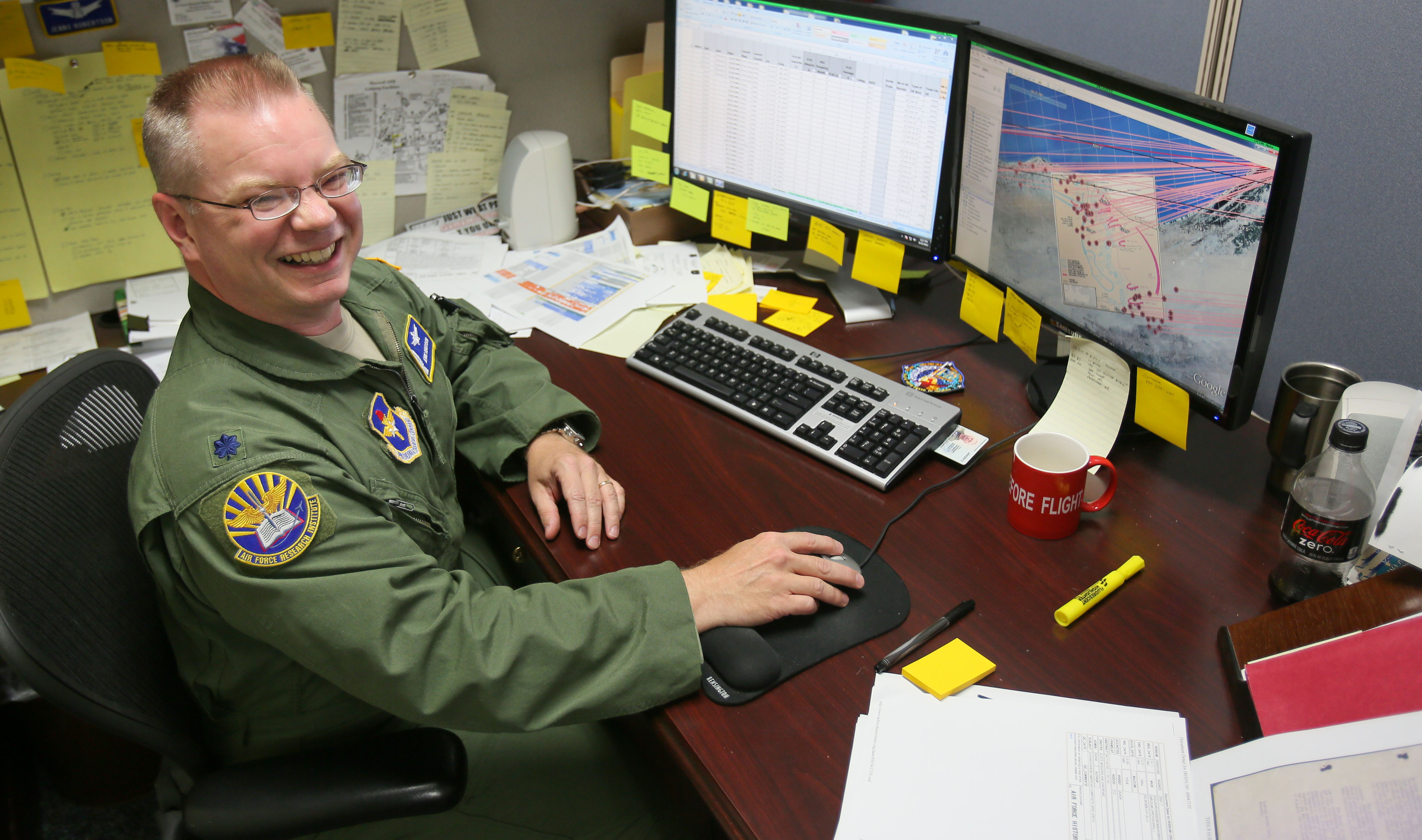 “You can pick any place you want and look at it in detail,” said Air Force Lieutenant Colonel Jenns Robertson.