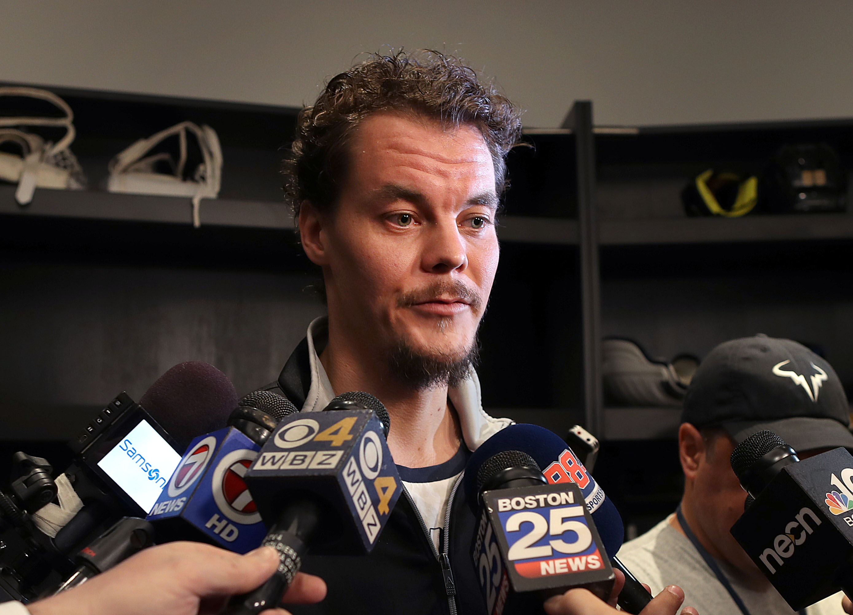 Goalie Tuukka Rask told reporters Friday that he’s going to talk with Marcus Johansson about playing for the Bruins next season.