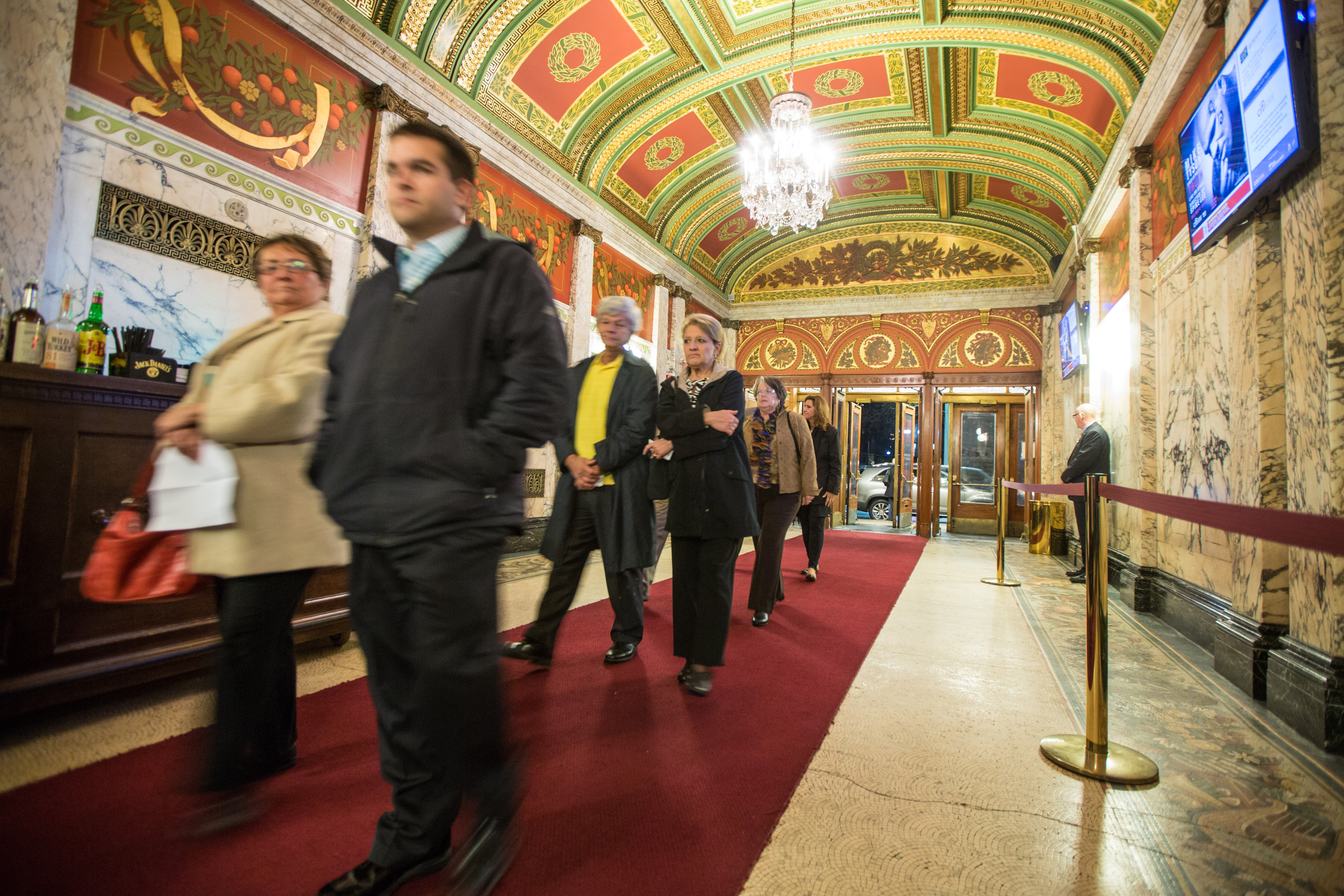 Patrons entered the Colonial Theatre for a performance in 2013. The famed playhouse has been dark since October.