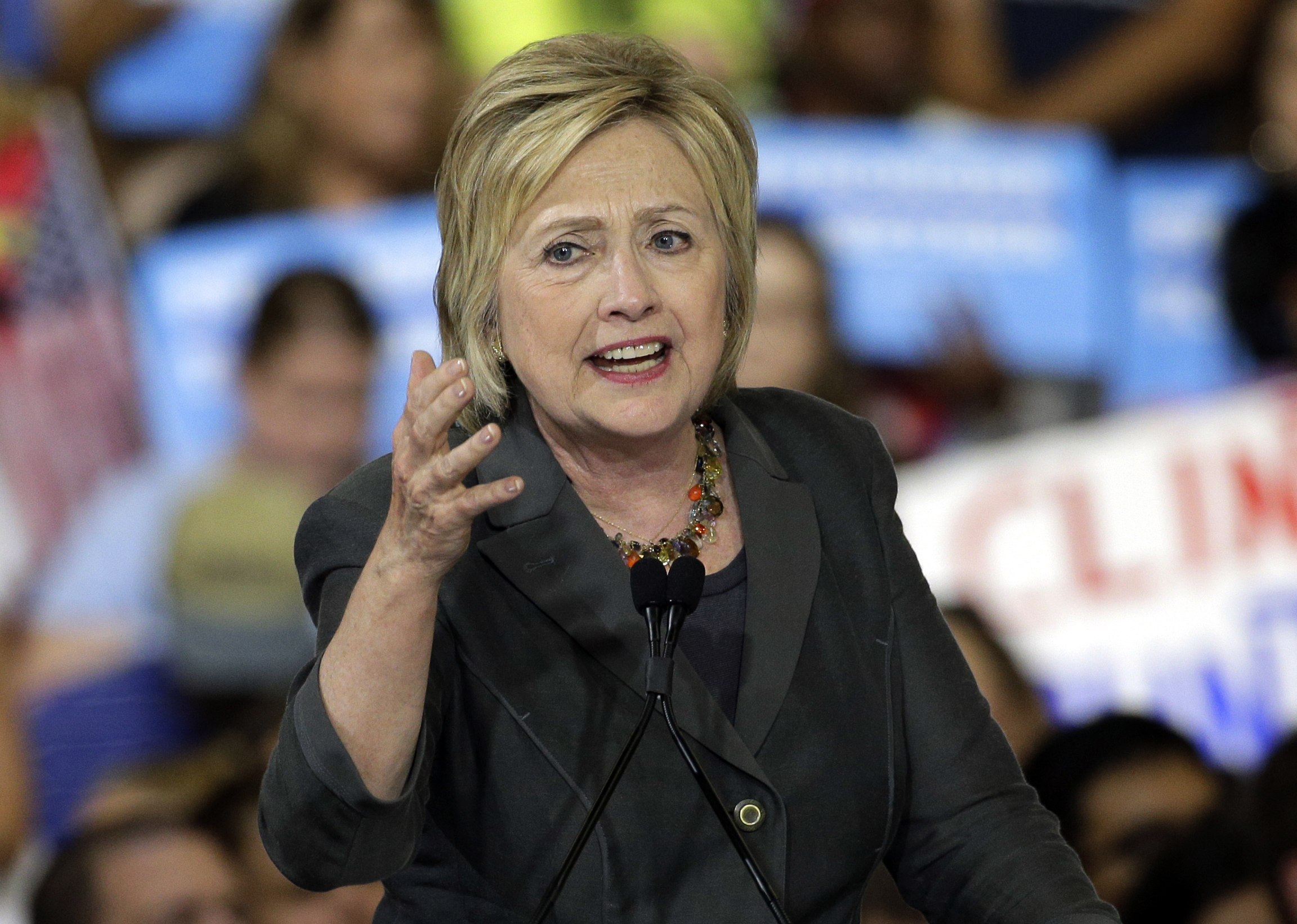 Democratic presidential candidate Hillary Clinton.