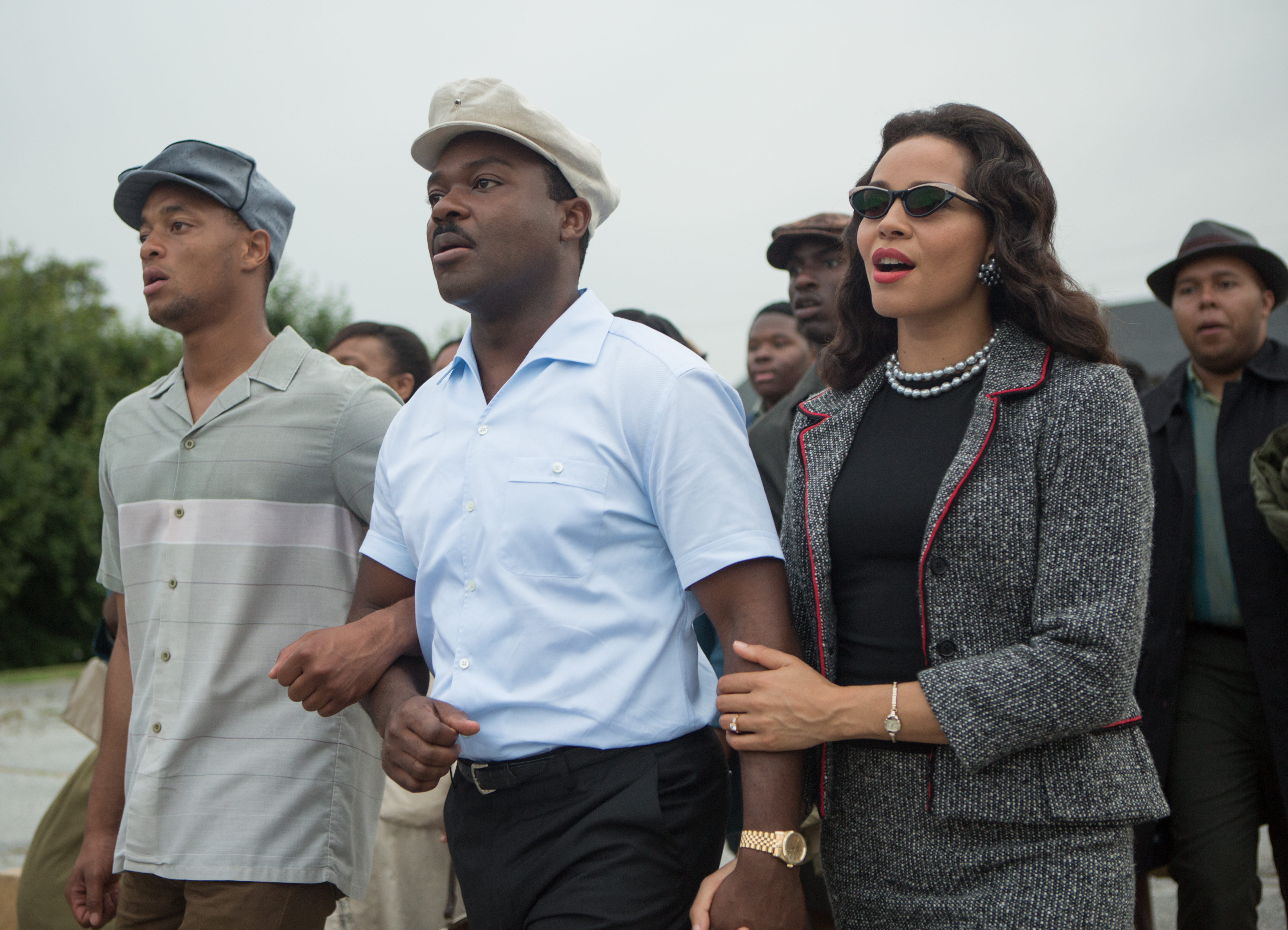 Carmen Ejogo (with David Oyelowo) portrays Coretta Scott King in “Selma.”