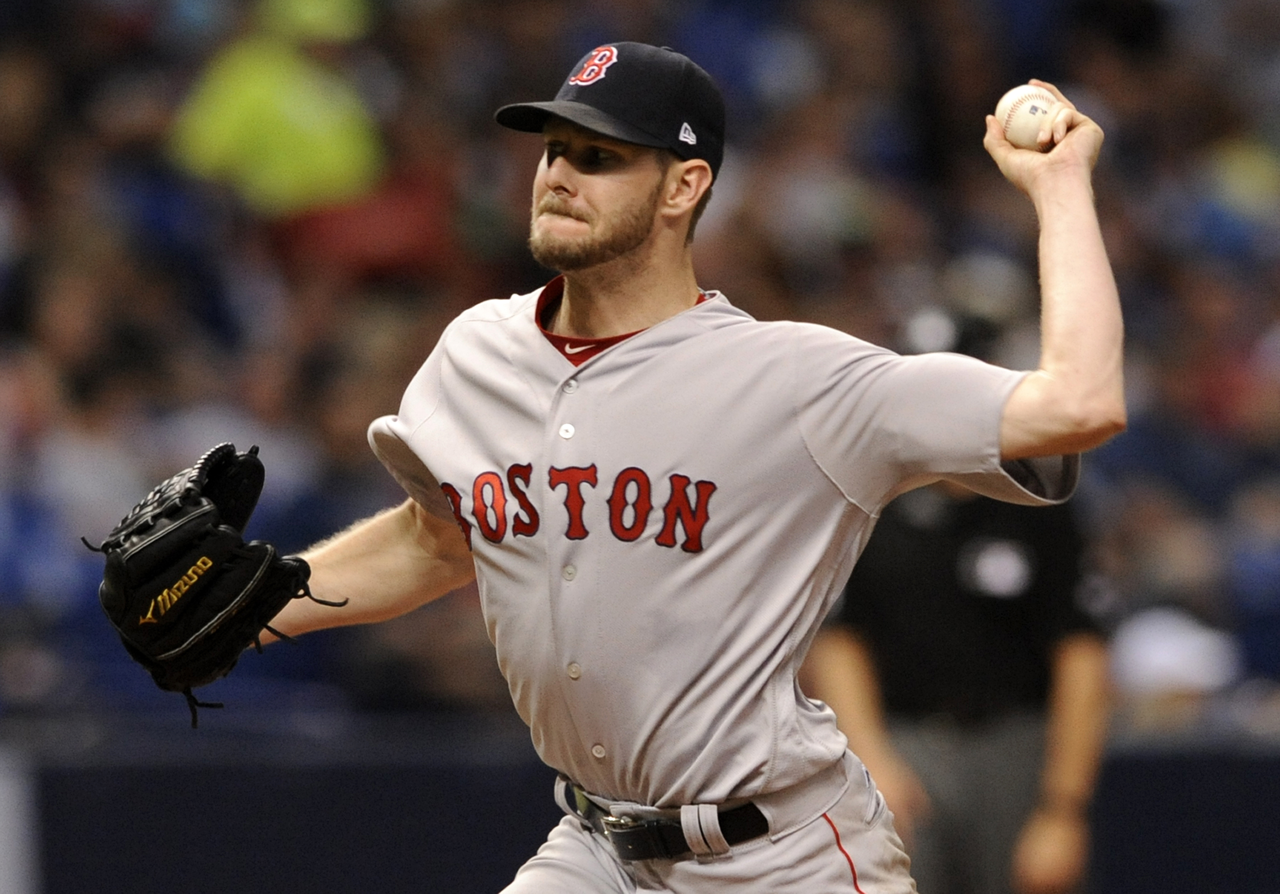 Red Sox starter Chris Sale was dialed in from from the start against the Tampa Bay Rays, retiring the first 10 batters he faced.