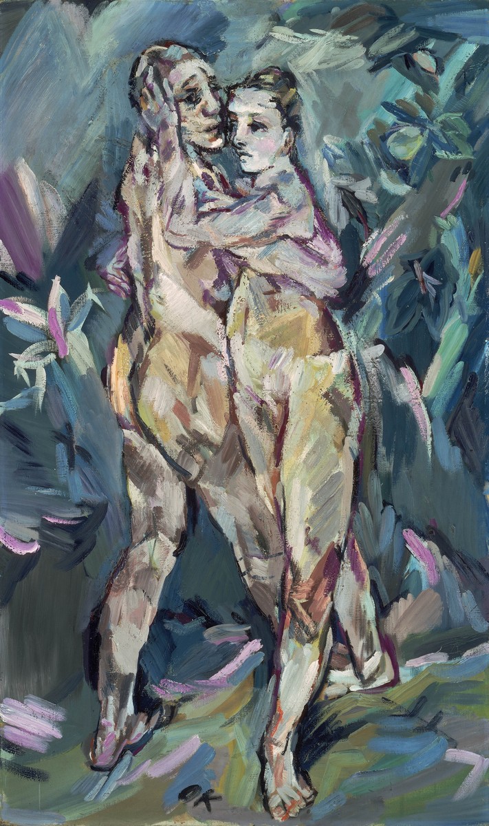 Oskar Kokoschka’s “Two Nudes (Lovers).’’