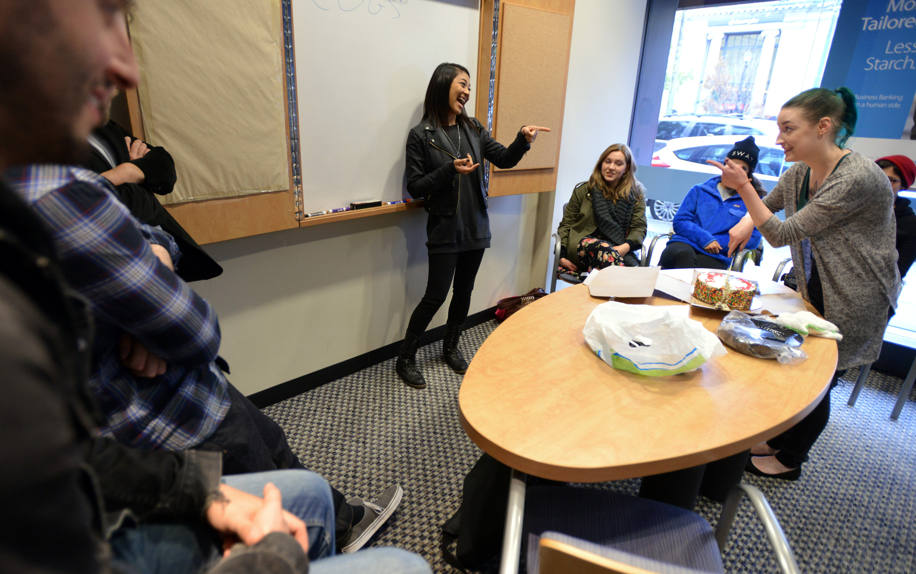 A little levity was mixed into a discussion on “cost of goods sold” by Paris Creperies employees as part of their shared role in maximizing profits.