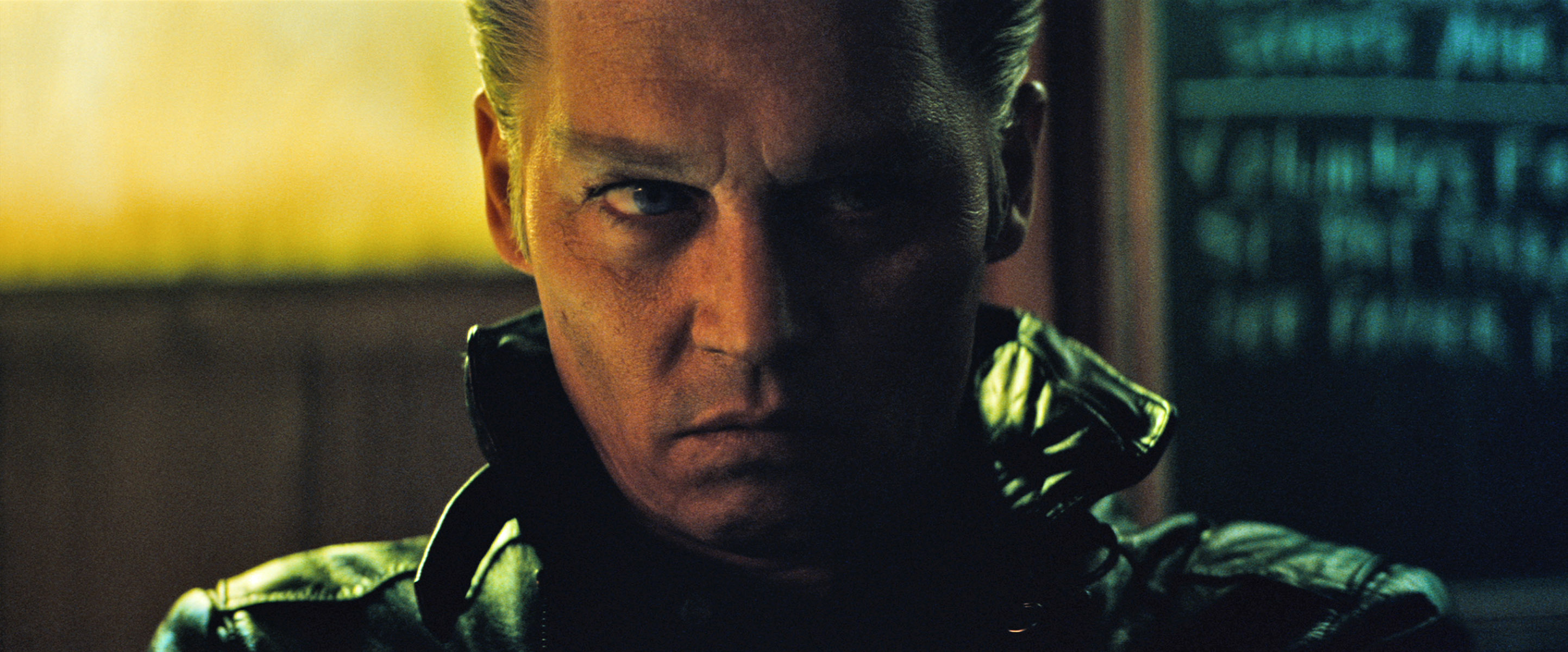 Johnny Depp as “Whitey” Bulger in the 2015 film “Black Mass.”
