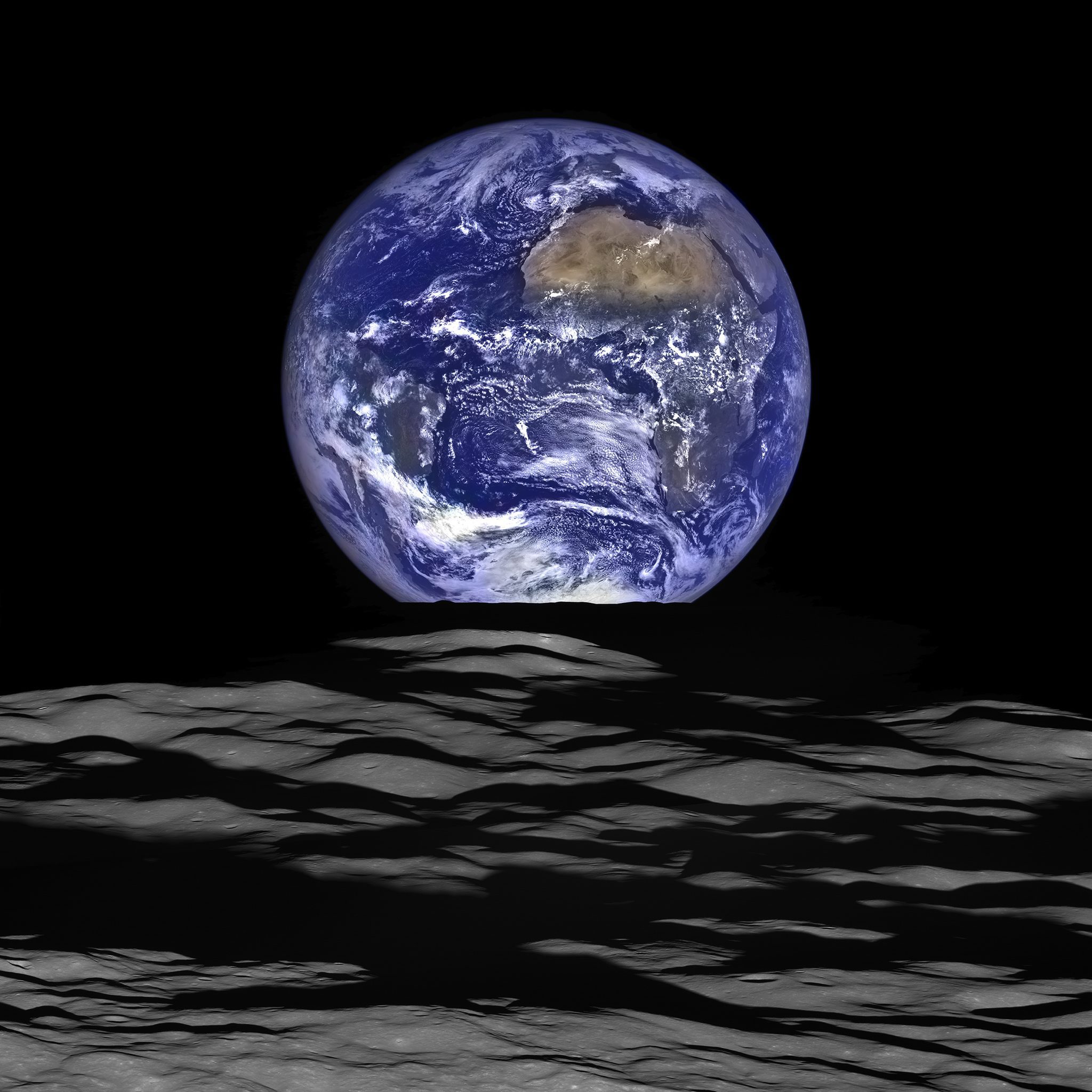 The earth rises over the moon in an image recently captured by NASA’s Lunar Reconnaissance Orbiter.