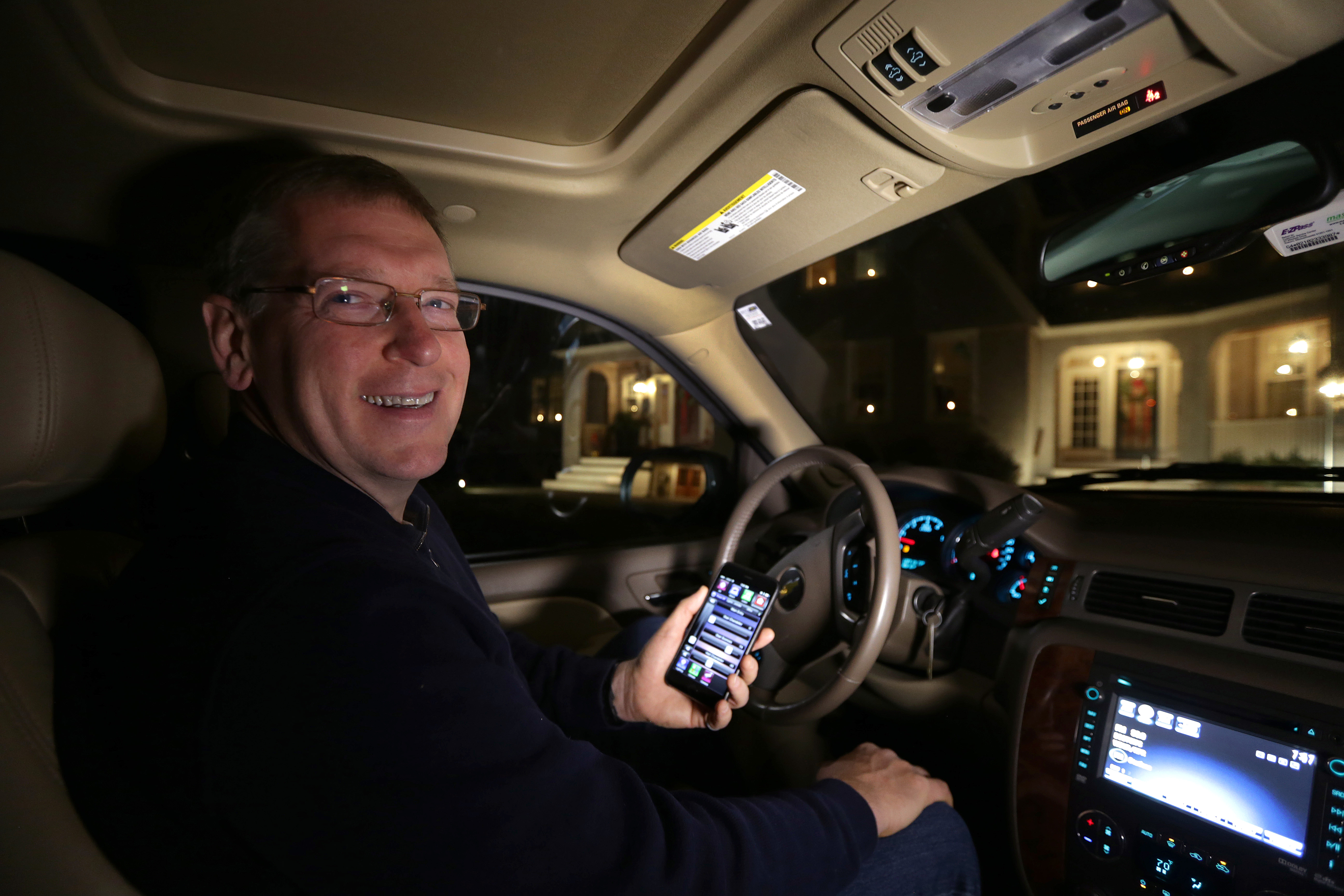 Rick Dwyer controlled his home’s lighting using an app on his smartphone.