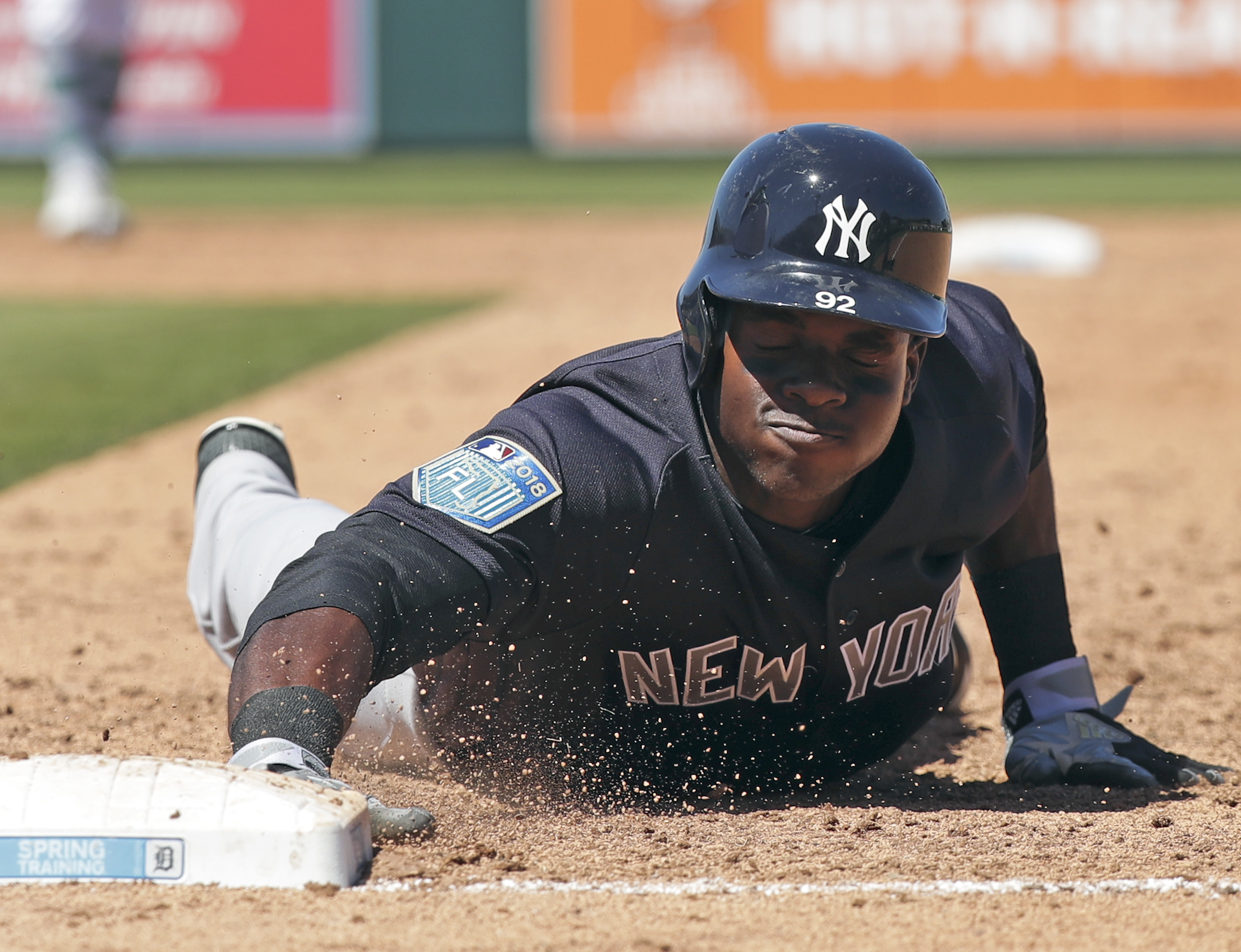 Estevan Florial has hit three triples and batted in three runs in his 30 spring training at-bats.