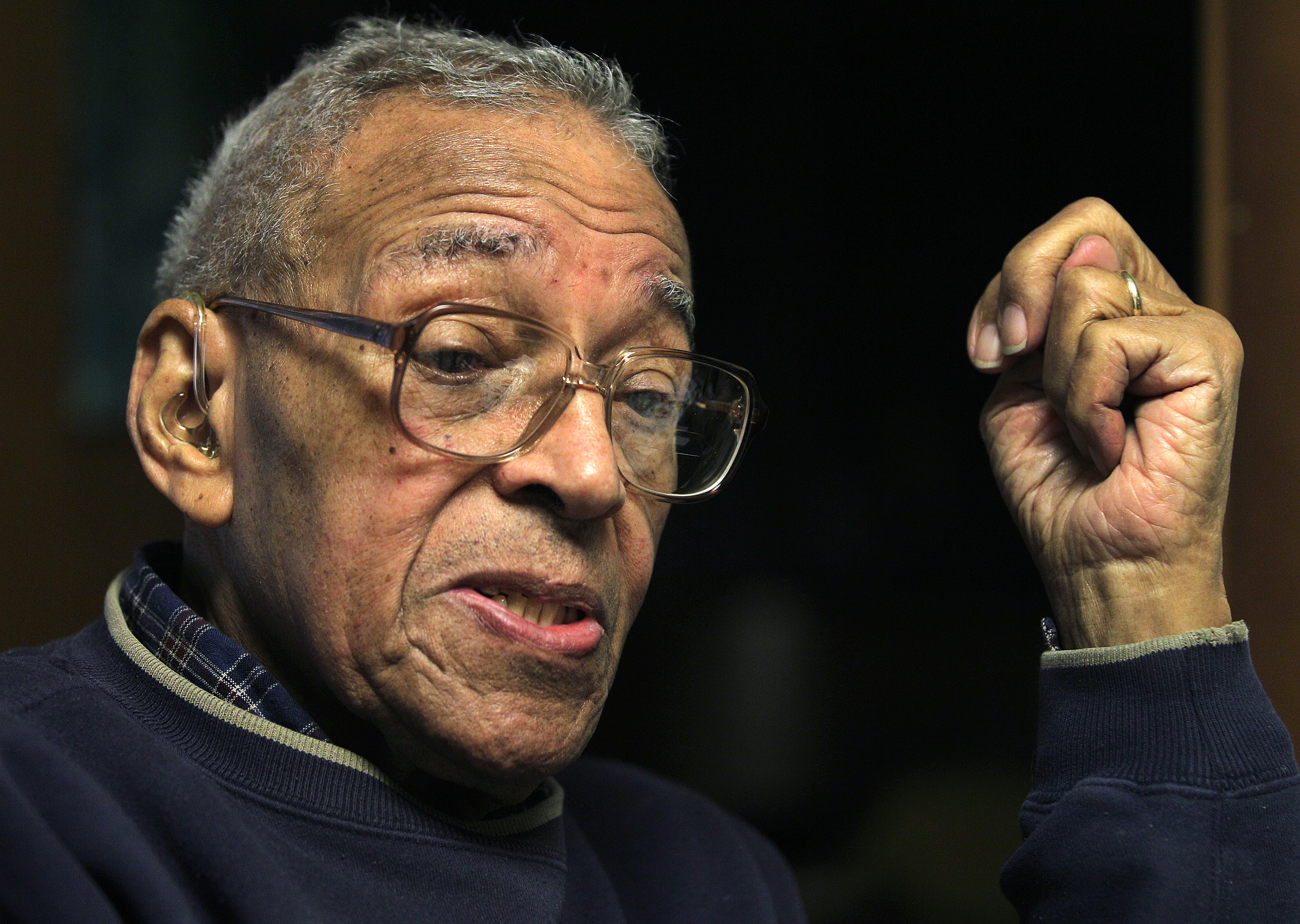 Eugene Jackson, 89, was a mechanic with the Tuskegee Airmen.
