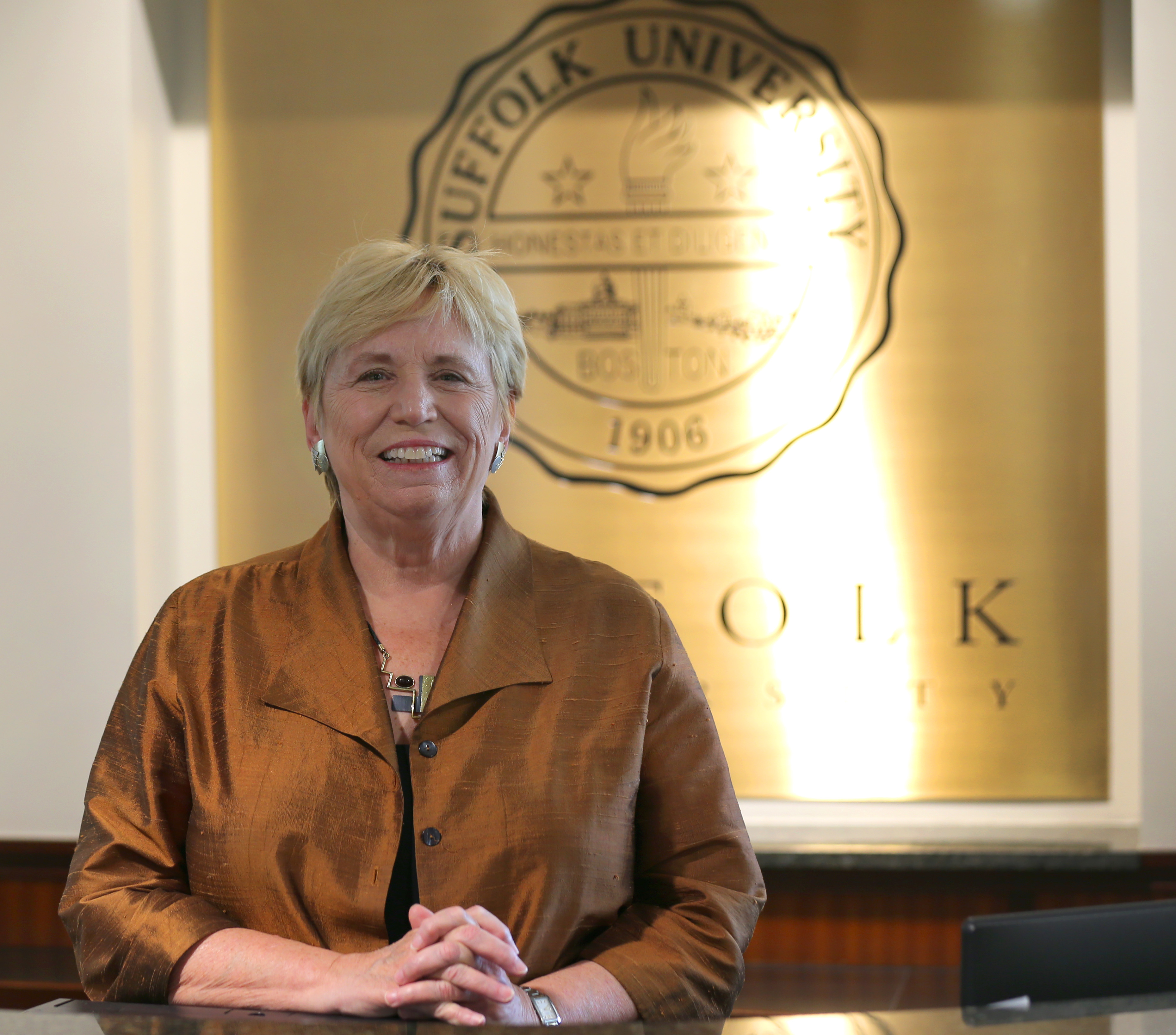 Margaret McKenna was all smiles in 2015 when she took over as the university’s president.