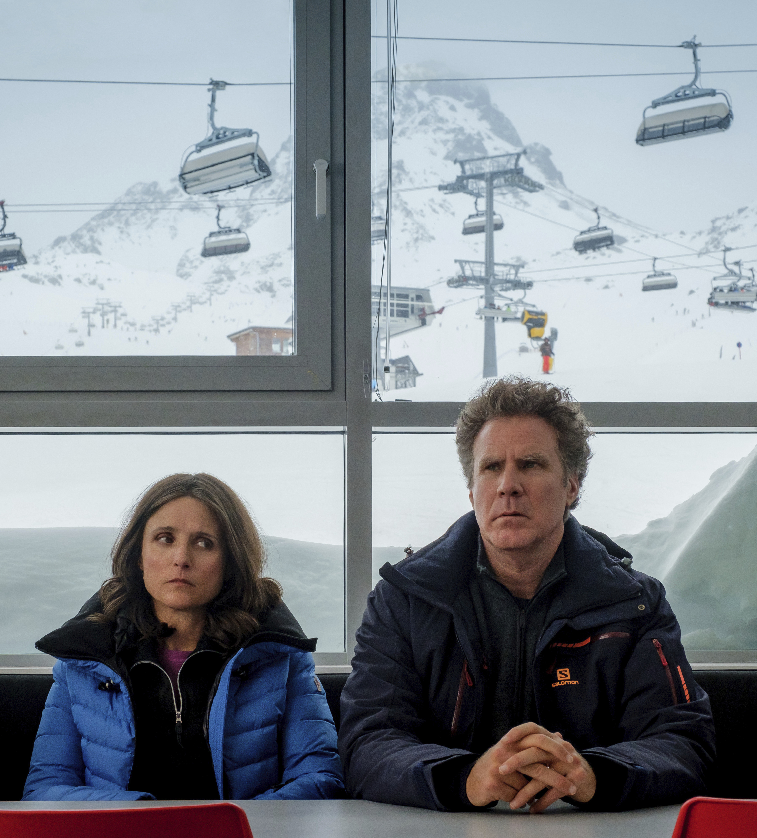 Julia Louis-Dreyfus and Will Ferrell star in "Downhill."