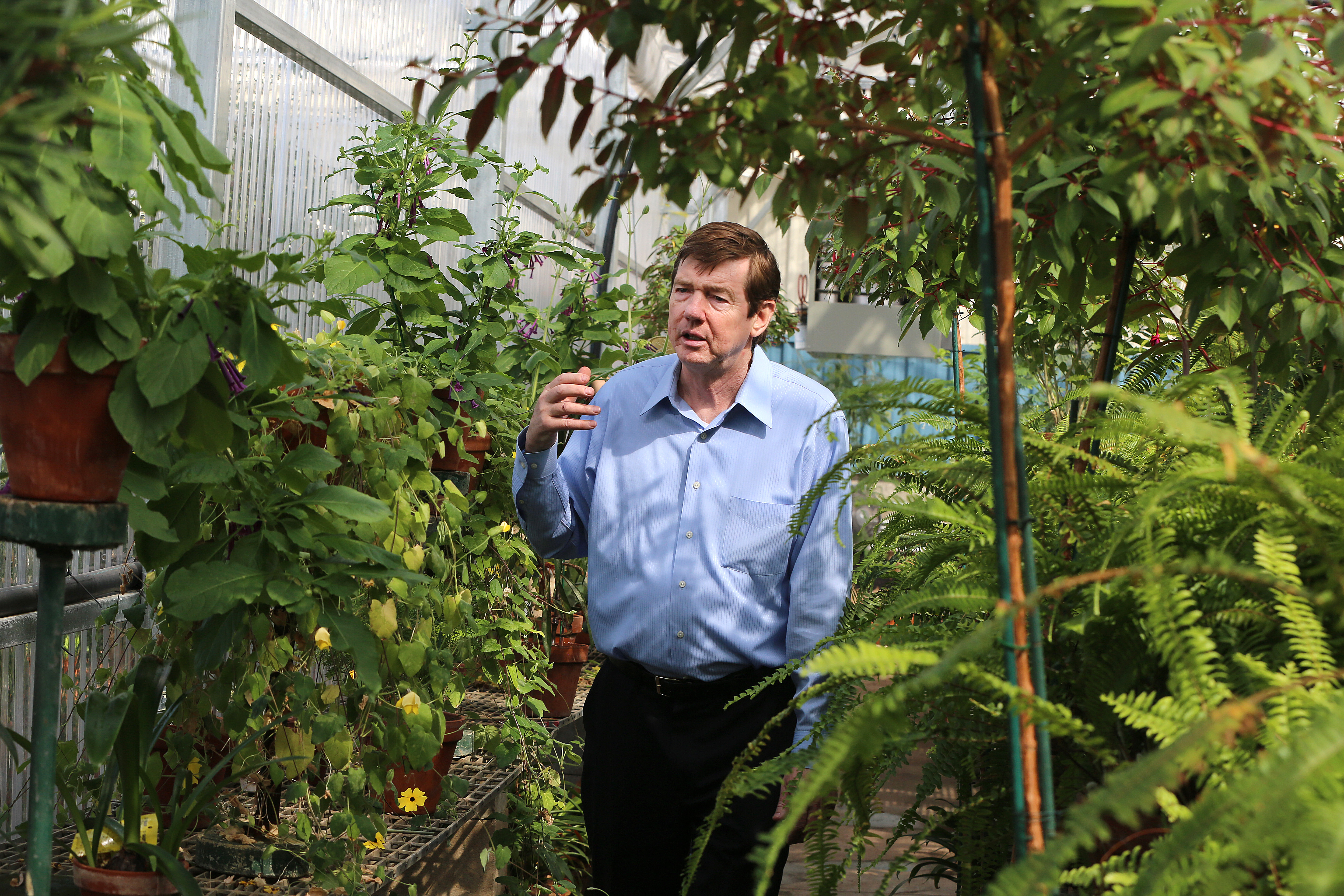 “Usually, I only talk to the plants when they’re not doing something they’re supposed to be doing,” he confided in a 2015 interview. “I use a stern voice.”