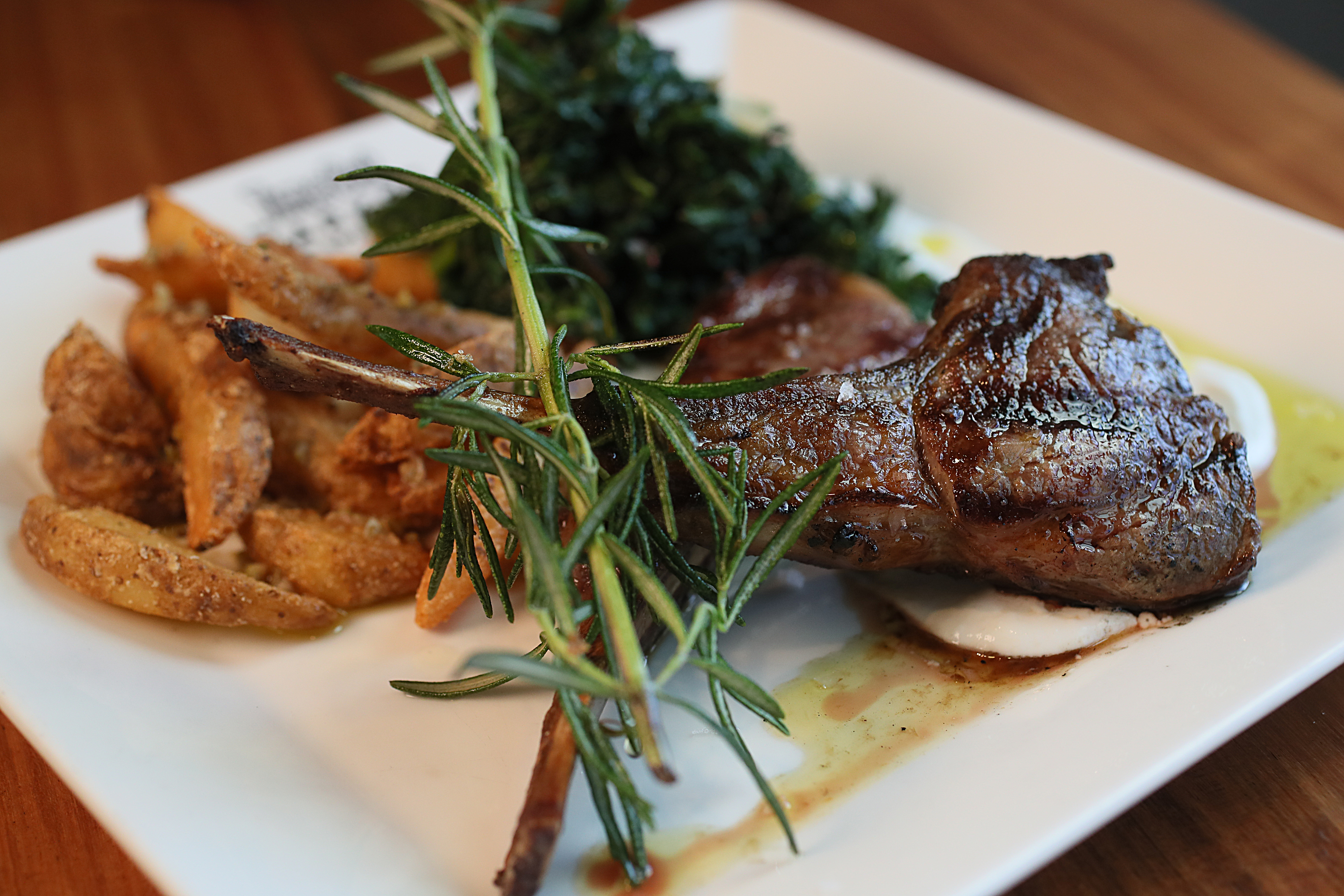 Greek Street's lamb chops.