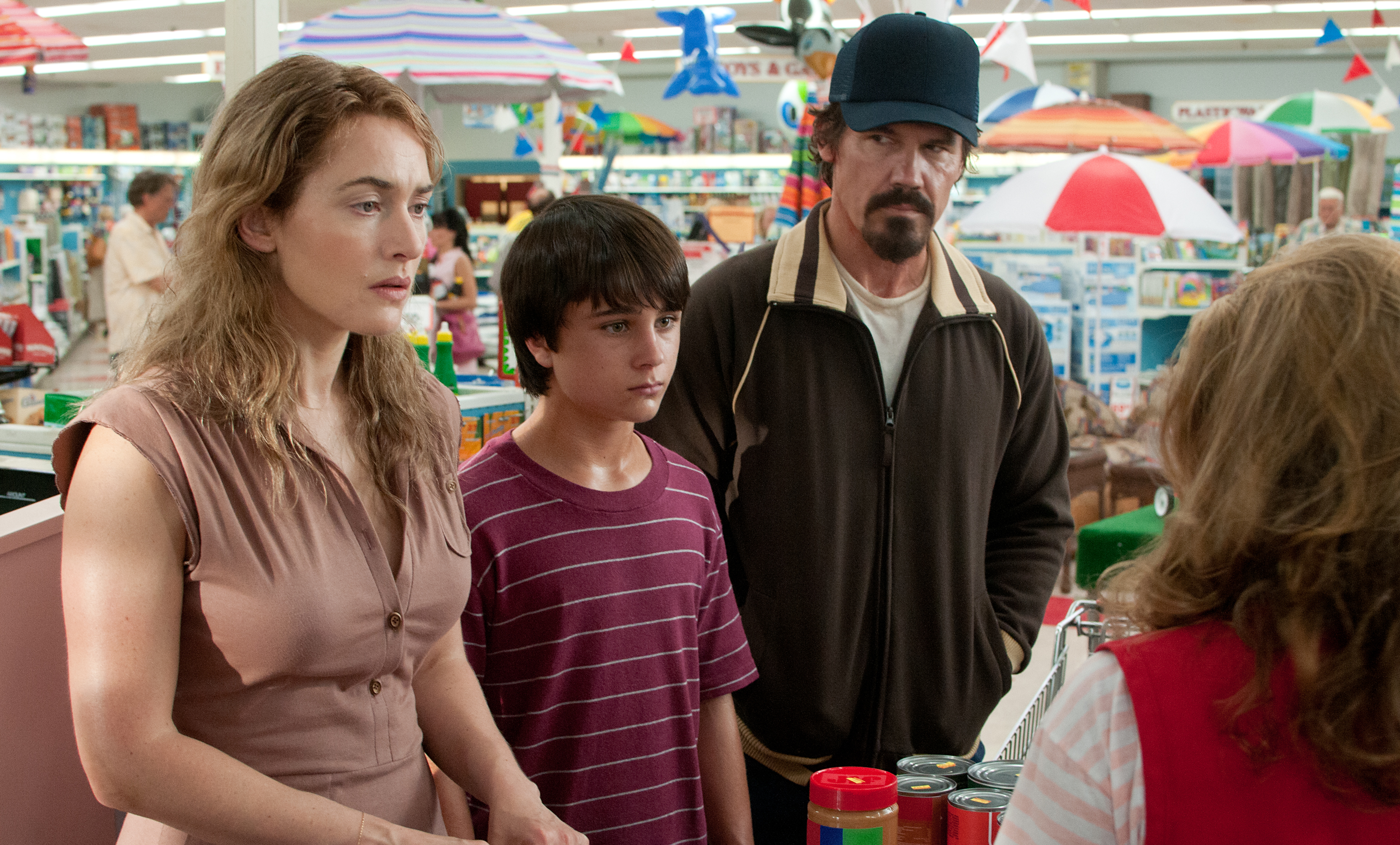 Kate Winslet, Gattlin Griffith, and Josh Brolin in the movie “Labor Day.”