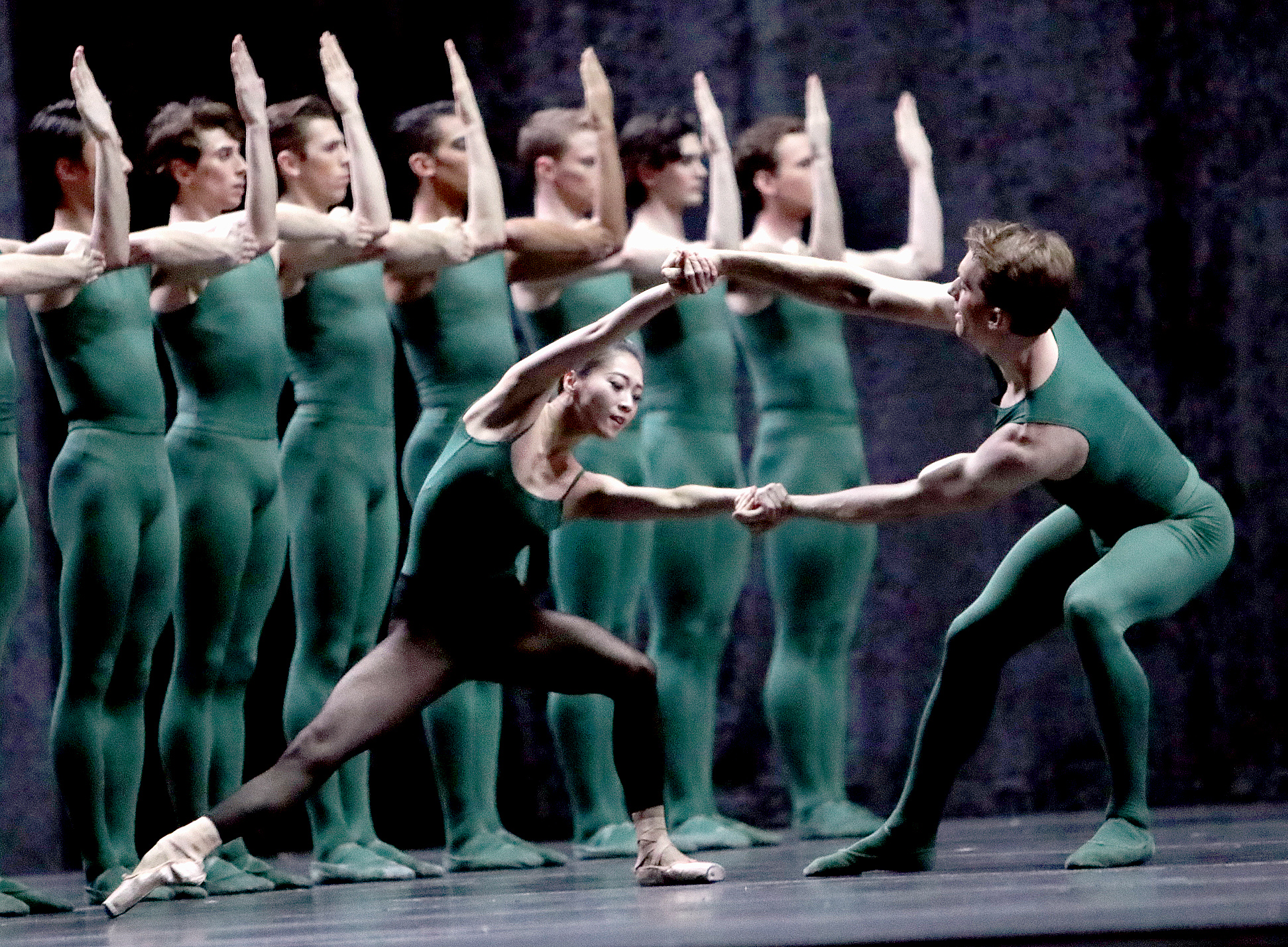 Misa Kuranaga and Patrick Yocum in Boston Ballet’s “Artifact.”