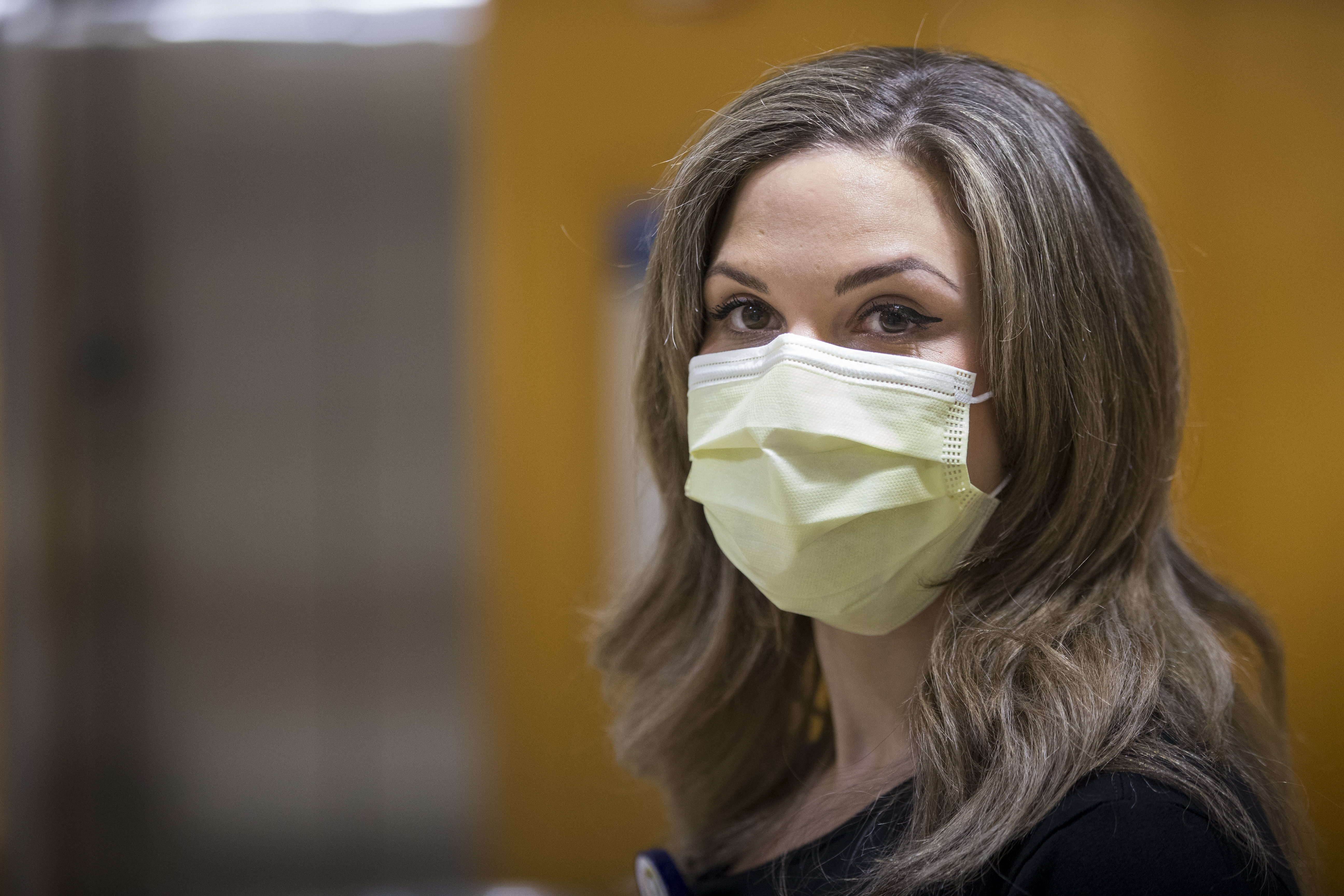 Bianca Dintino, a ICU nurse at Tufts Medical Center