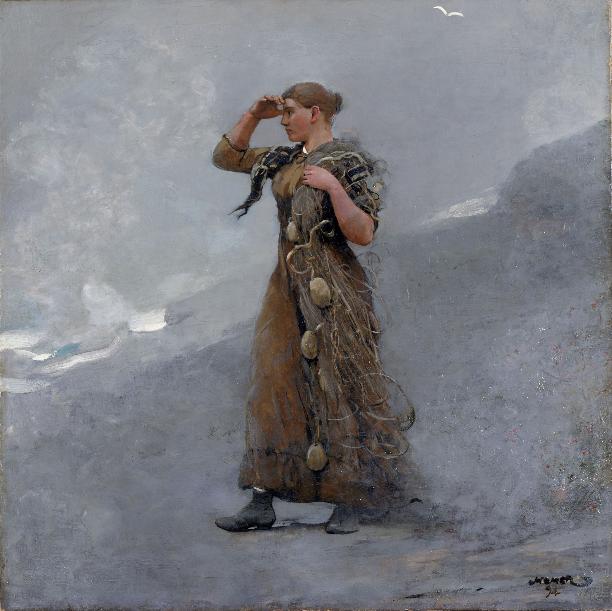 “The Fisher Girl,” an 1894 oil on canvas by Winslow Homer; Mead Art Museum, Amherst College.