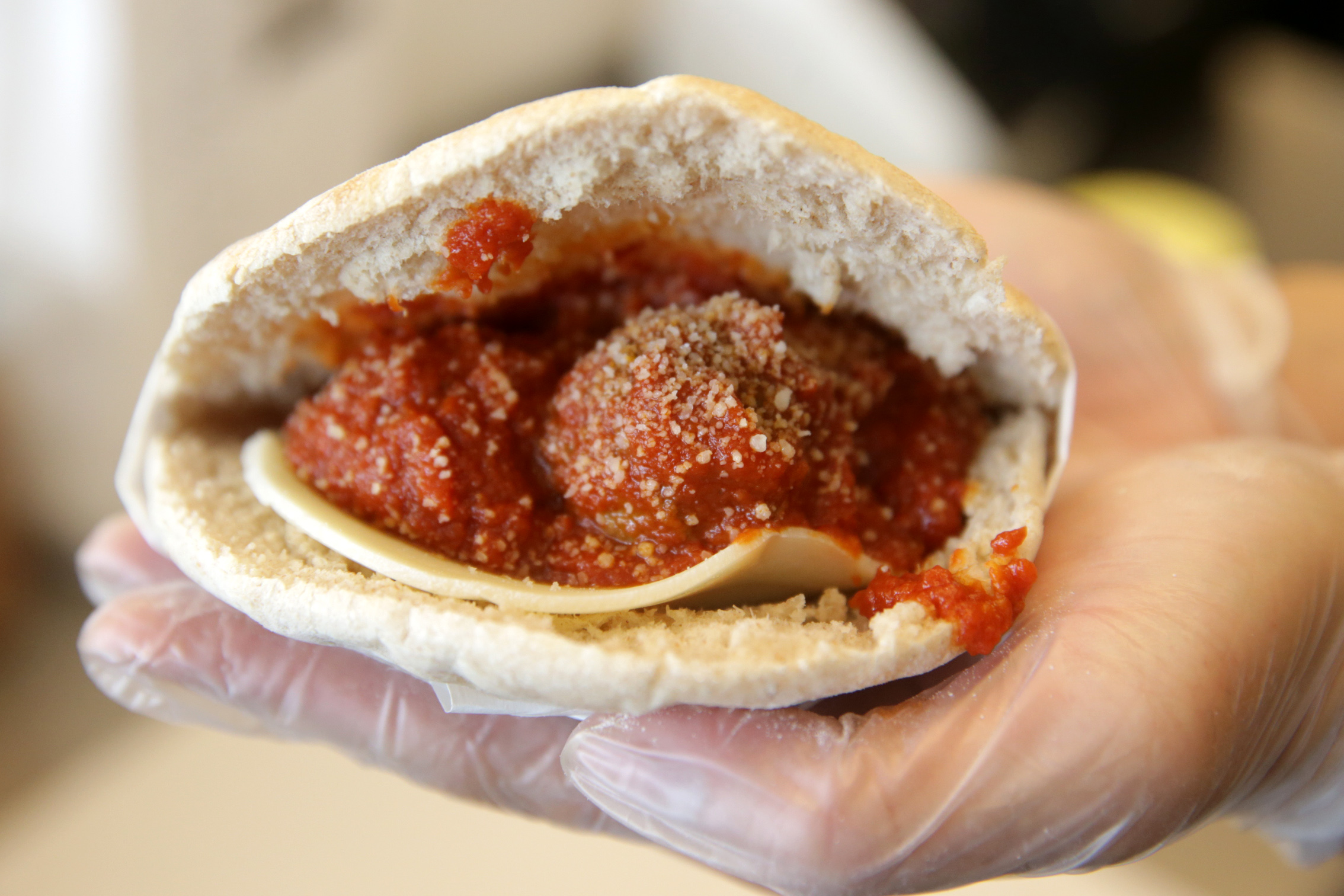Clover Food Labs sells Impossible Foods’ soy-based vegan beef in the form of meatballs.