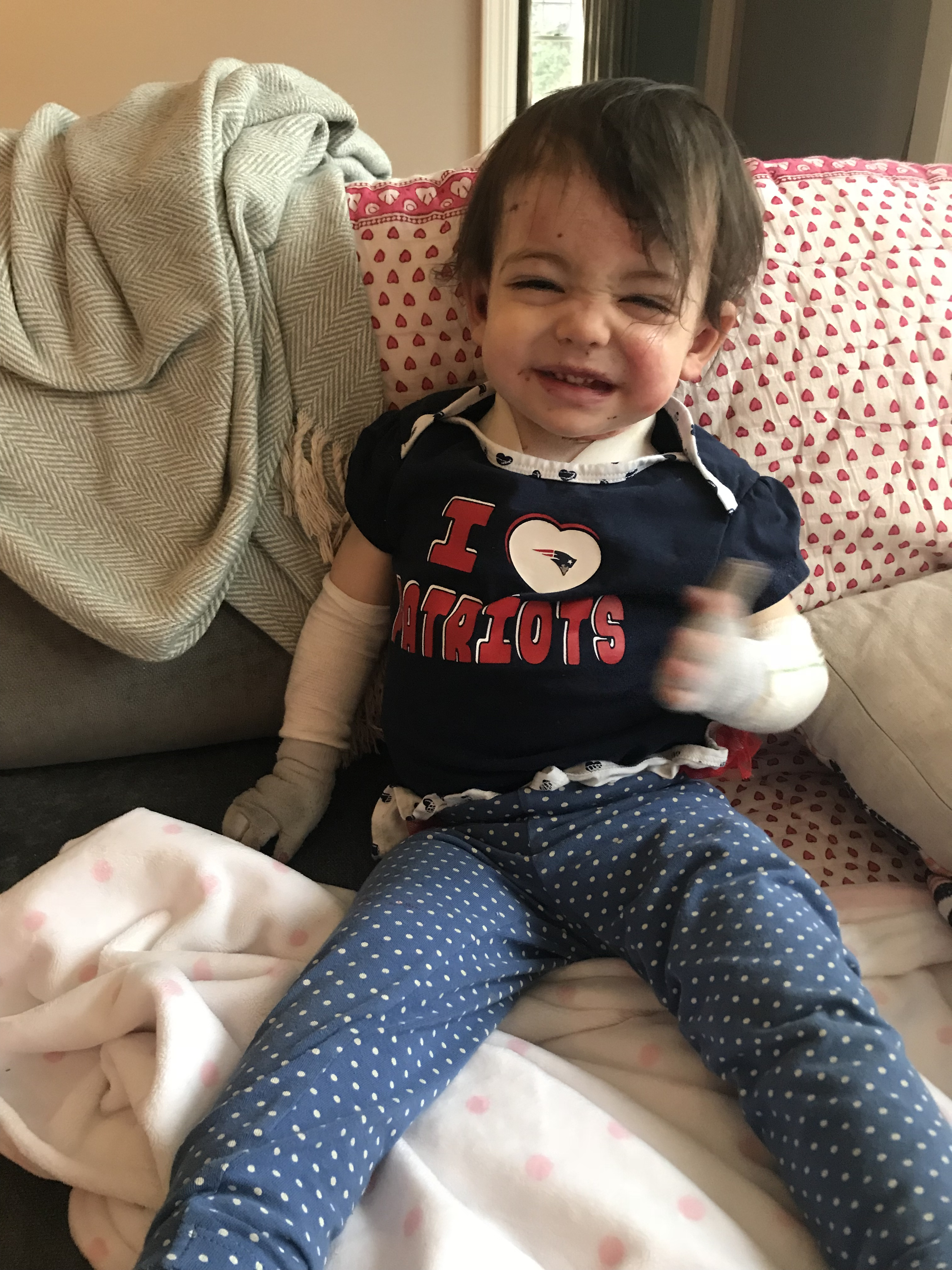 Elodie with her winning smile.