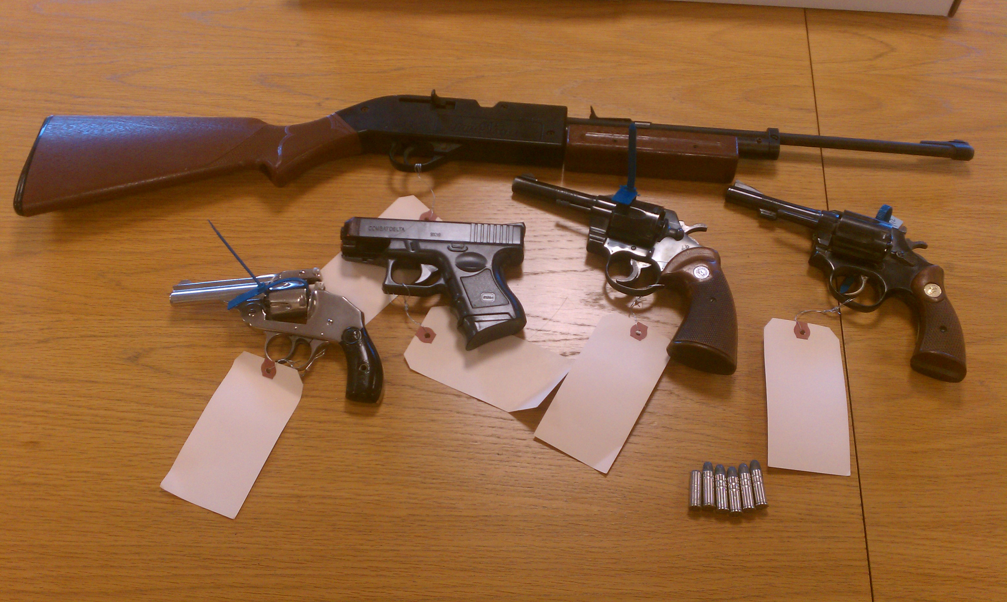 Weapons were found while workers were renovating the ceiling of a home formerly owned by Anthony D’Agostino, who may have been an enforcer for the Winter Hill Gang.