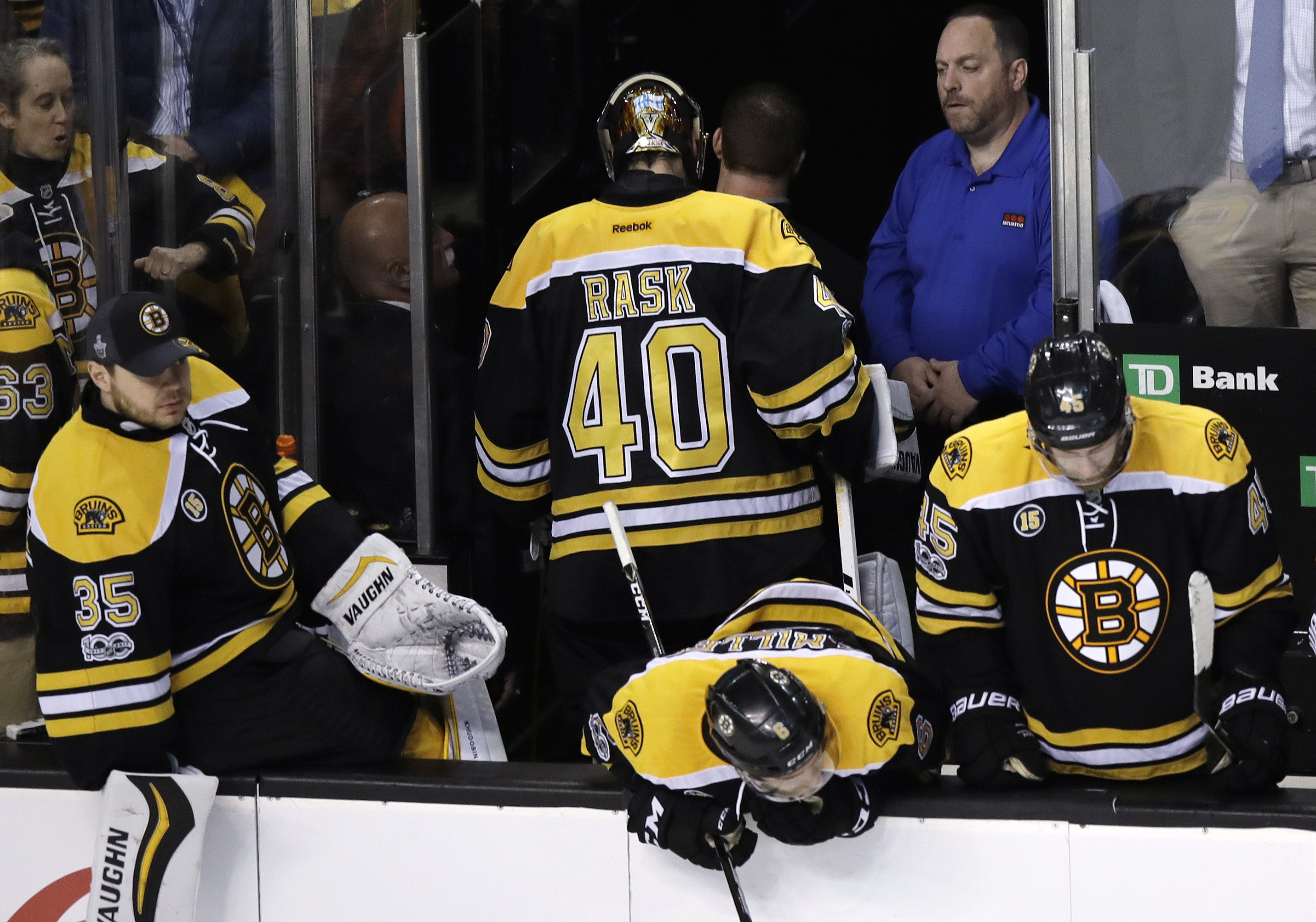 Bruins fans hoped it wasn’t the last they saw of goalie Tuukka Rask (40) and the rest of the team this season in Boston.