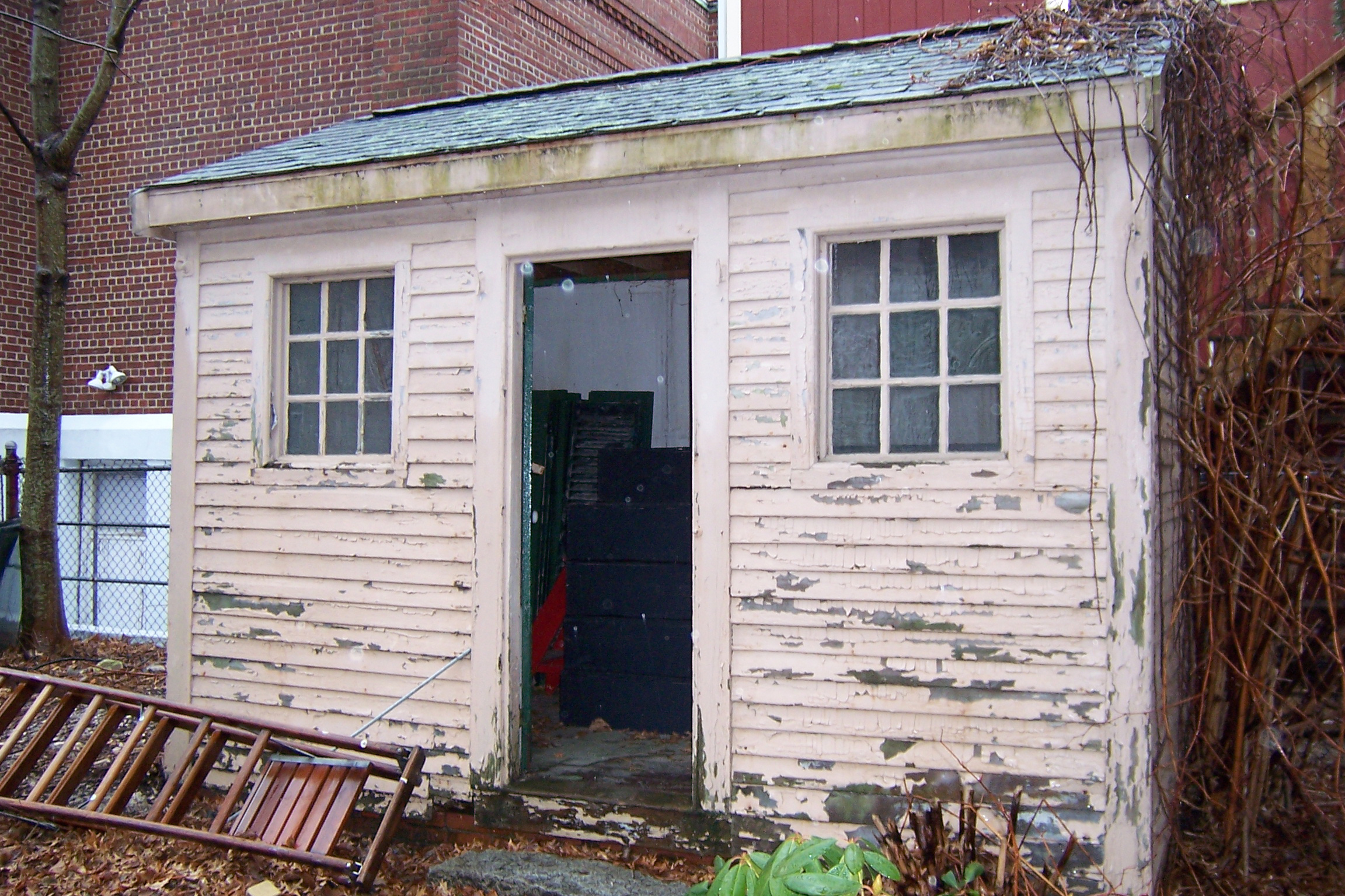 A slave dwelling behind the Russell Library on North Street in Plymouth is part of the African-American history tour.