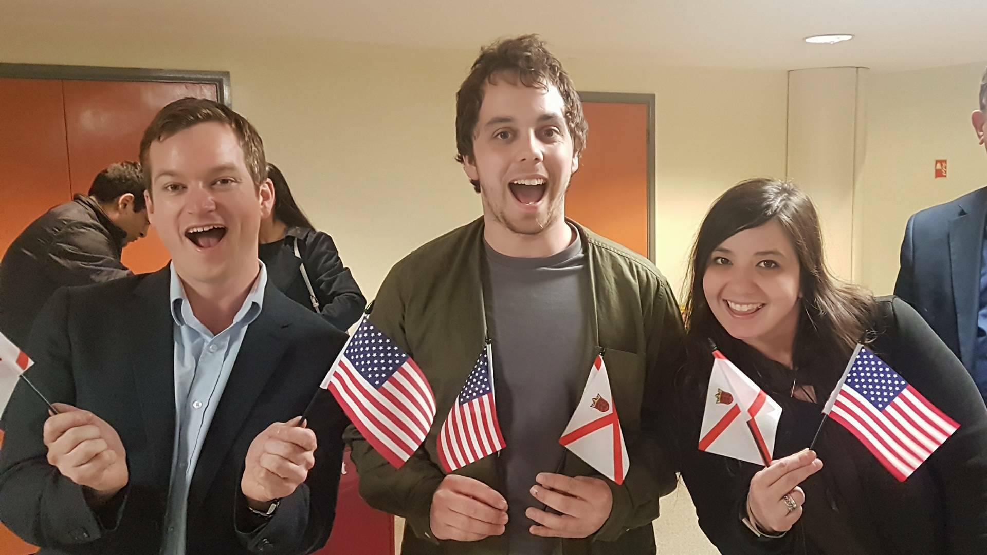 From left: Alex Dolan, Joe Hill, and Amanda Rose.