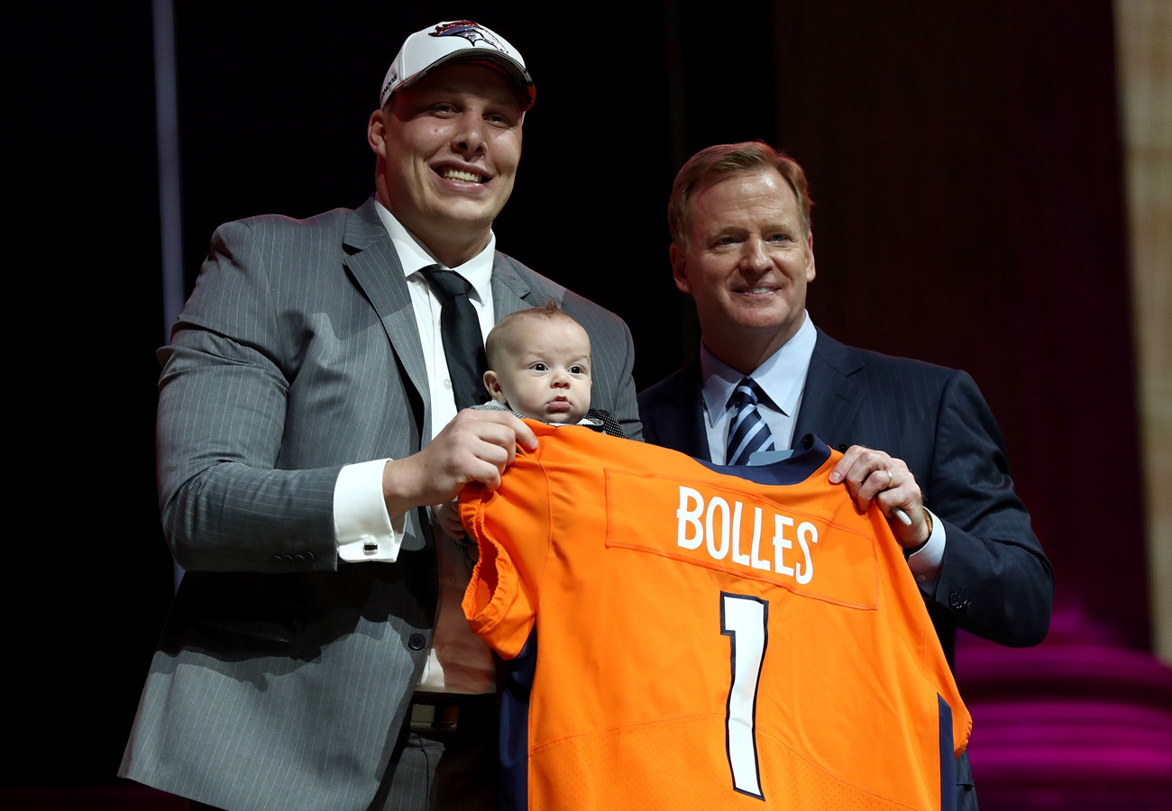 Big tackle Garett Bolles was Denver’s No. 1 pick.