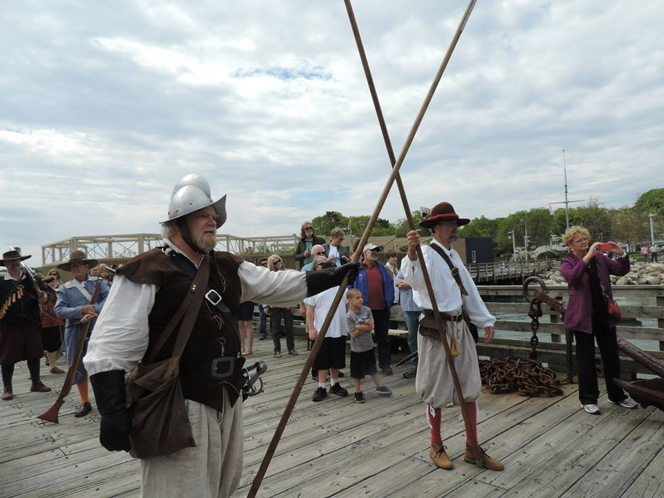 The New Plimmoth Gard reenacts 17th-century visit by pirates.