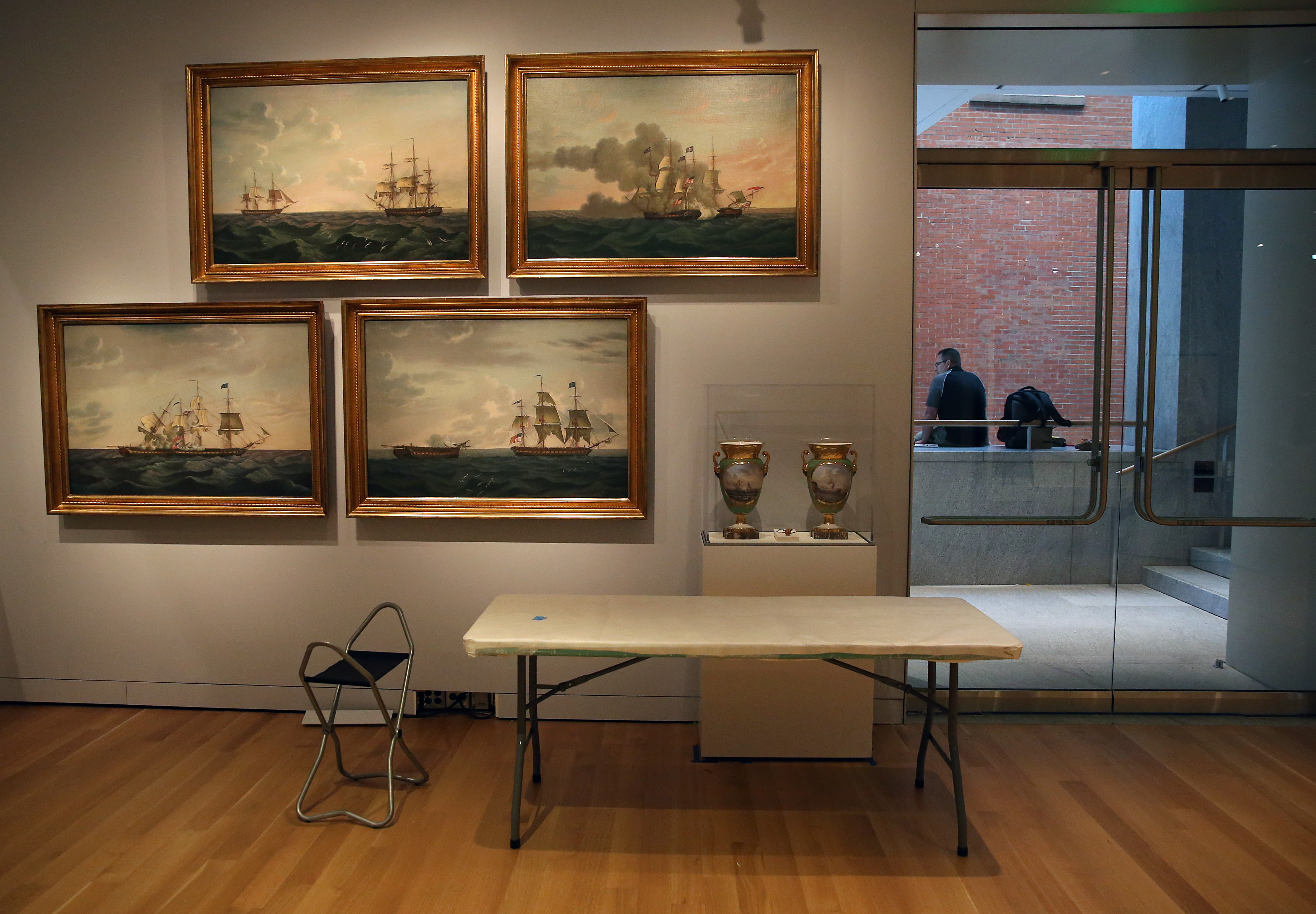 The new wing has a gallery of maritime art.